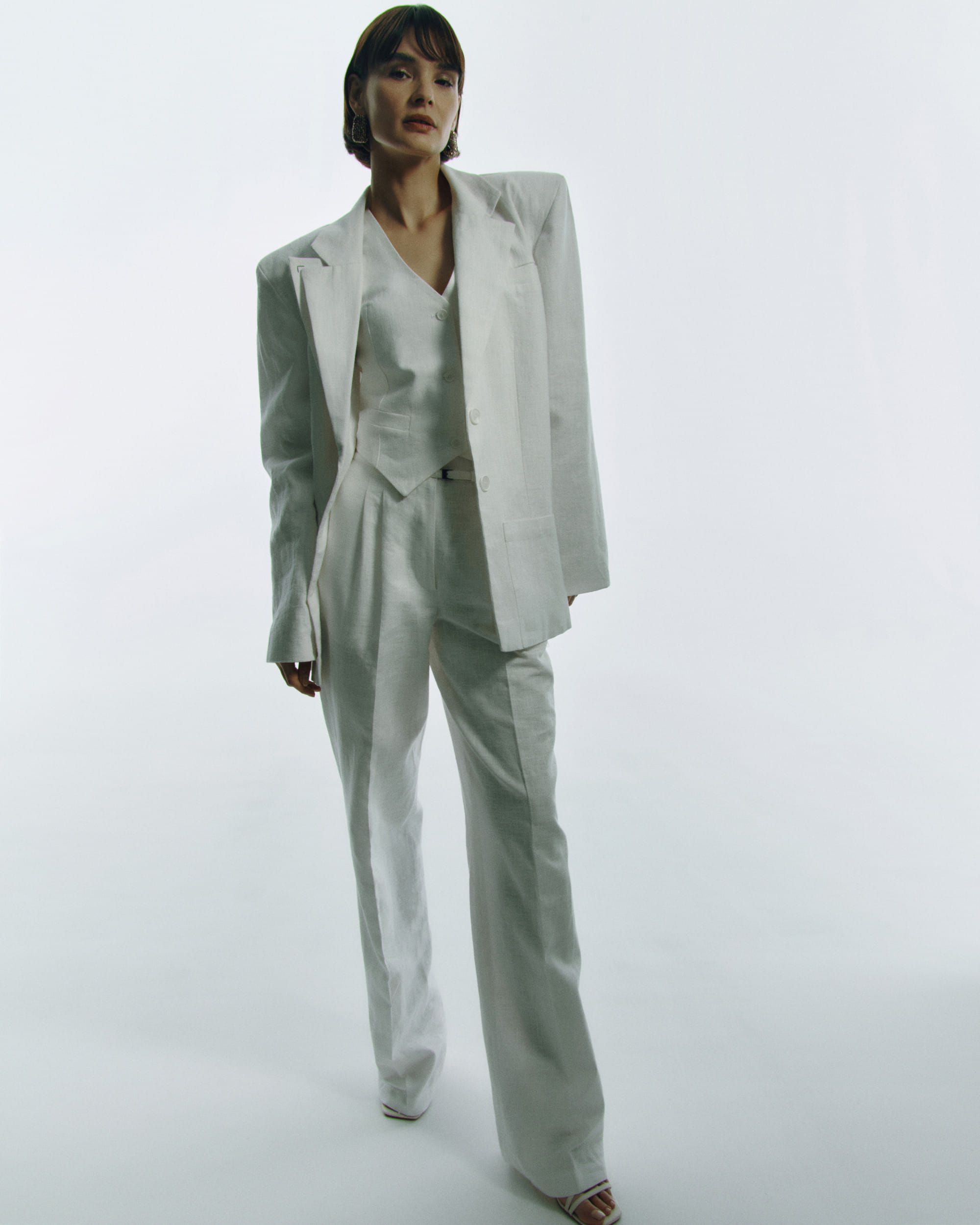 Shimmering Shells suit pants made by Wiktoria Frankowska