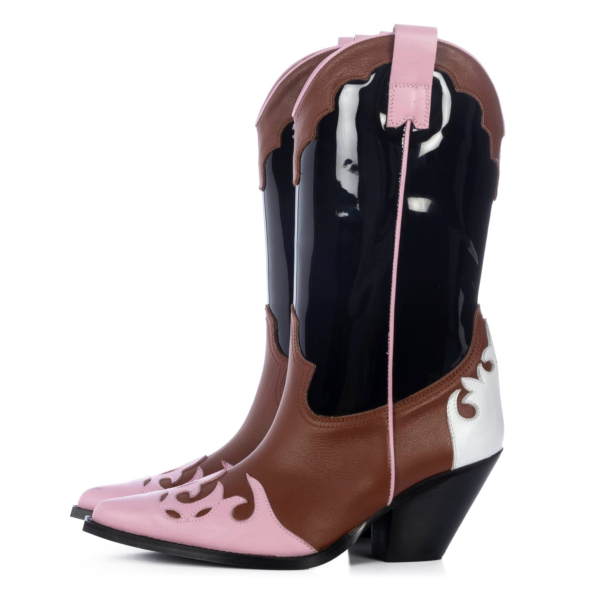 TORAL MULTICOLOURED BOOTS made by Toral