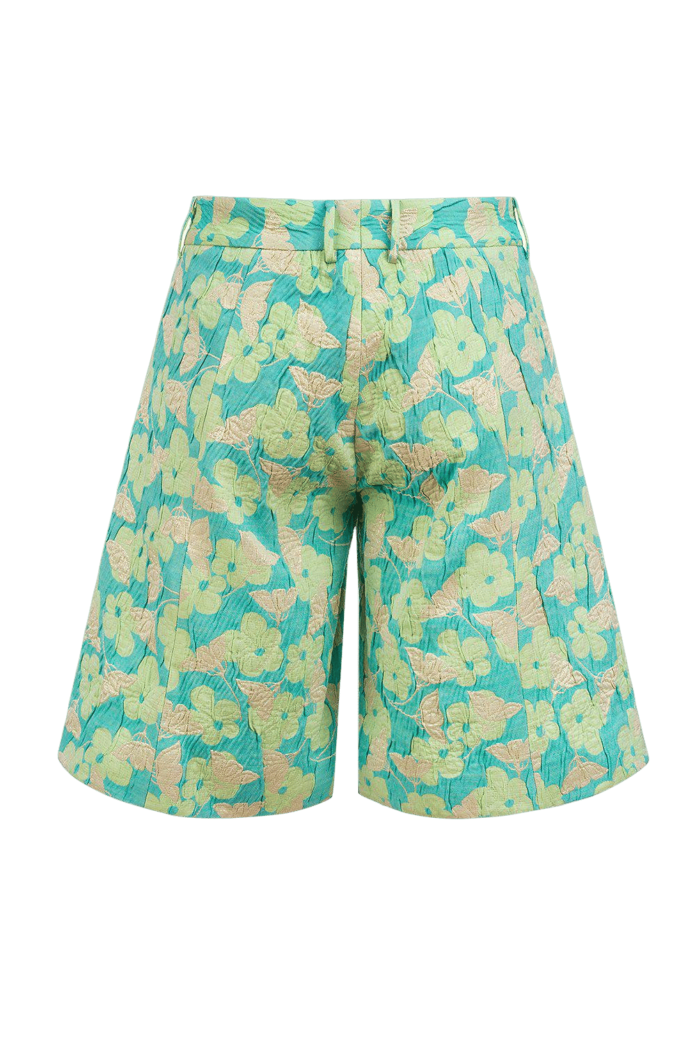 Mint Jacquard Shorts made by ANDREEVA