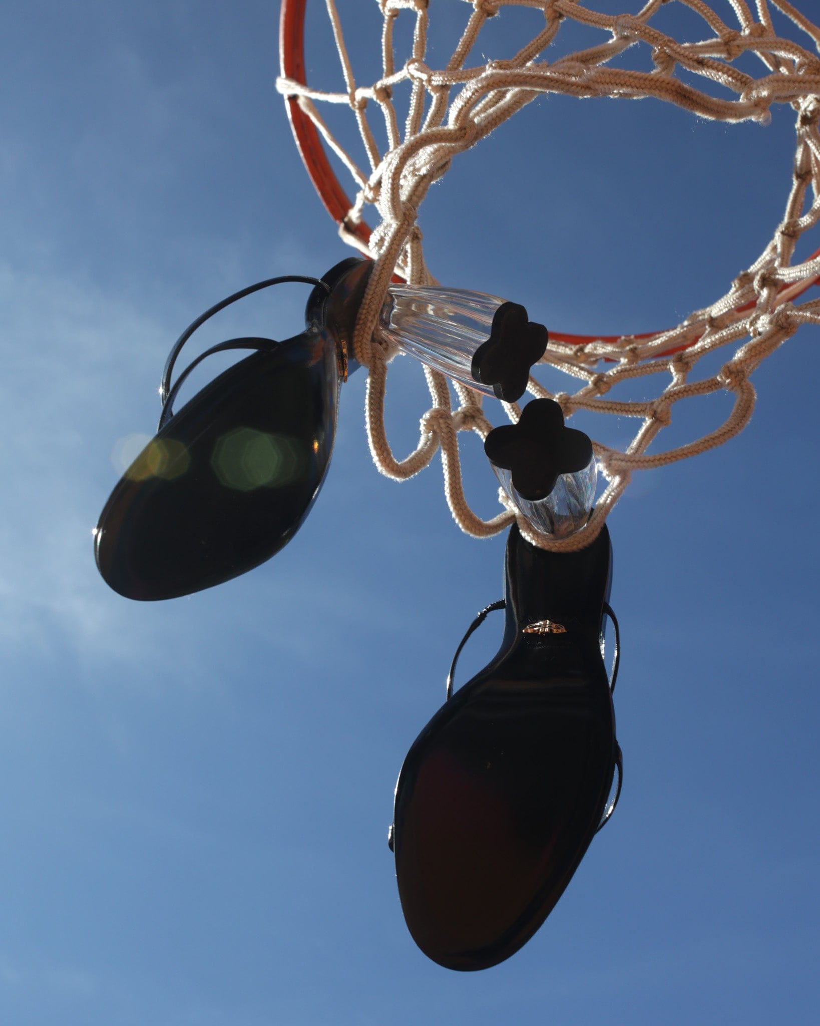 Fiorellini Glass Heel 95 Black Patent in Black made by ATANA