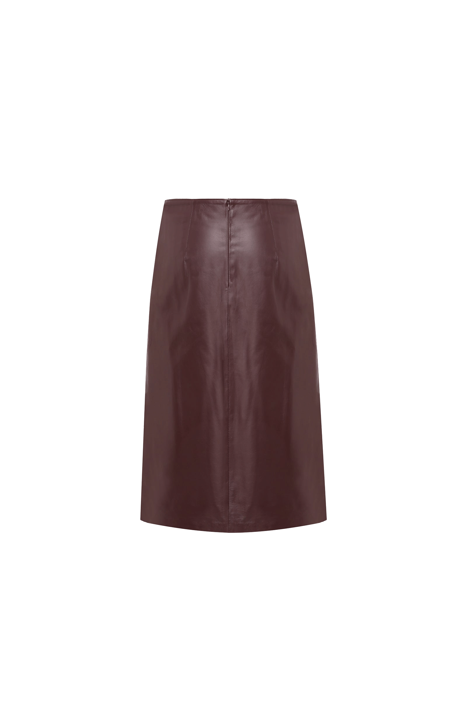 Leather Skirt With Slit made by A.M.G
