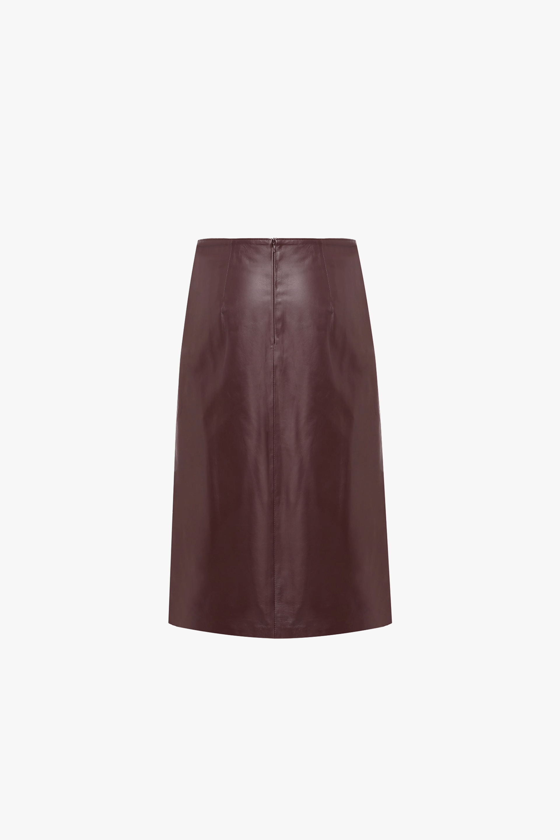 Leather Skirt With Slit made by A.M.G