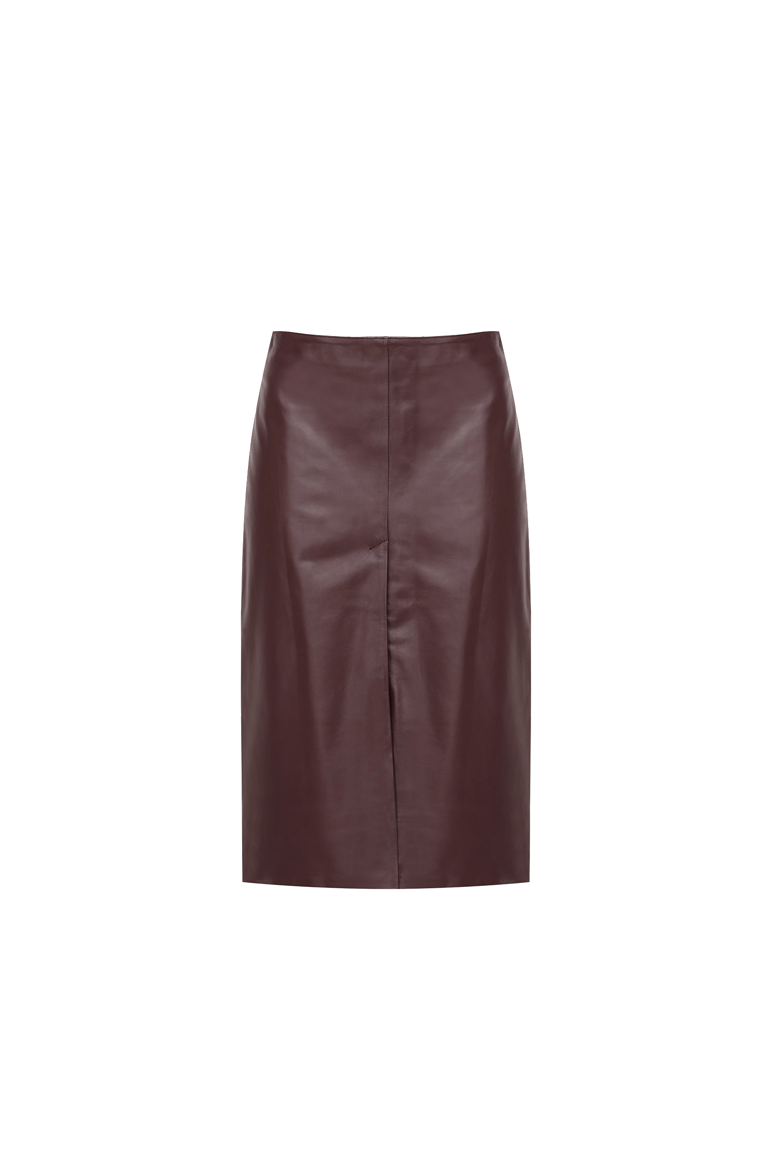 Leather Skirt With Slit made by A.M.G