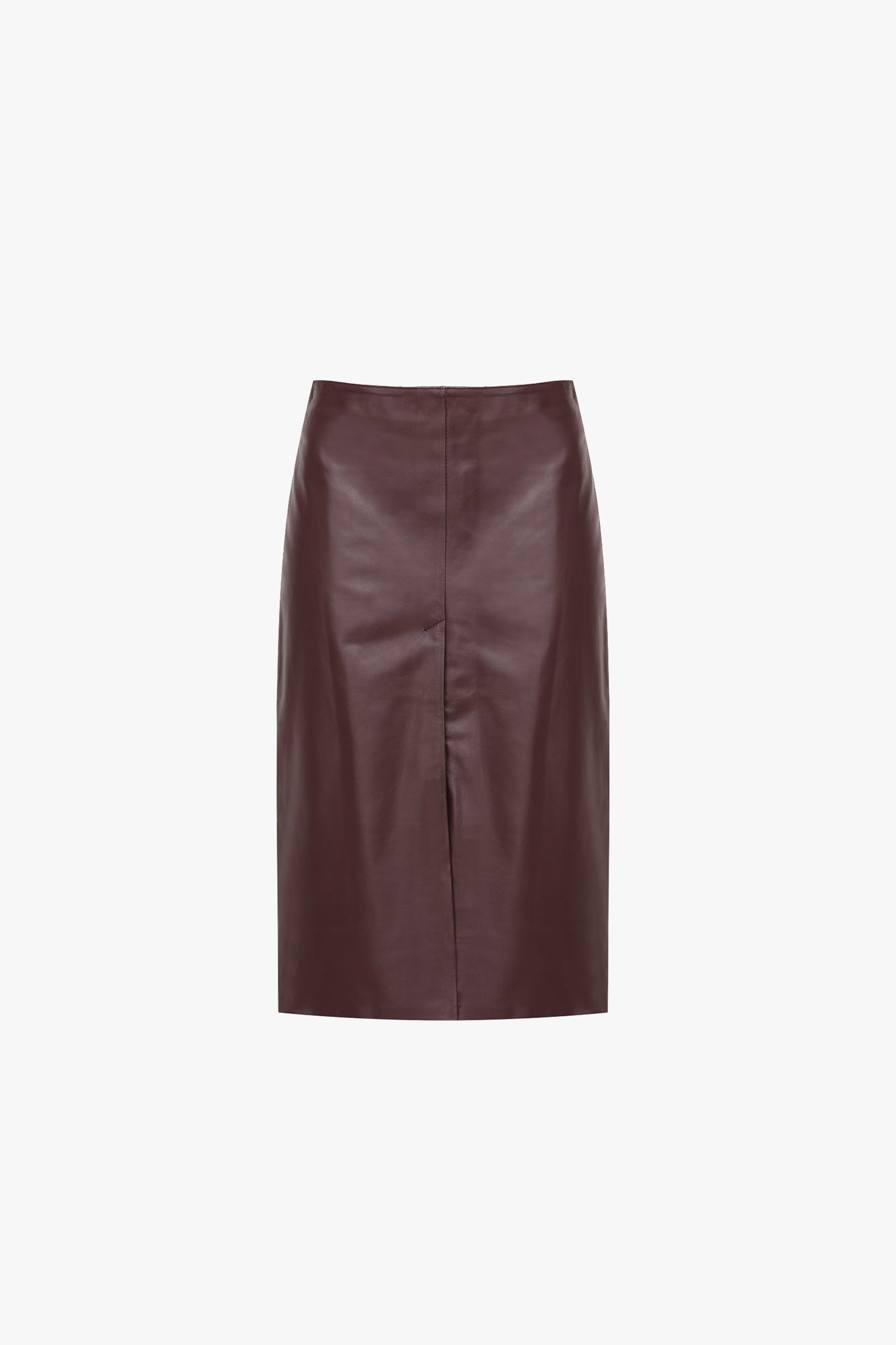 Leather Skirt With Slit made by A.M.G
