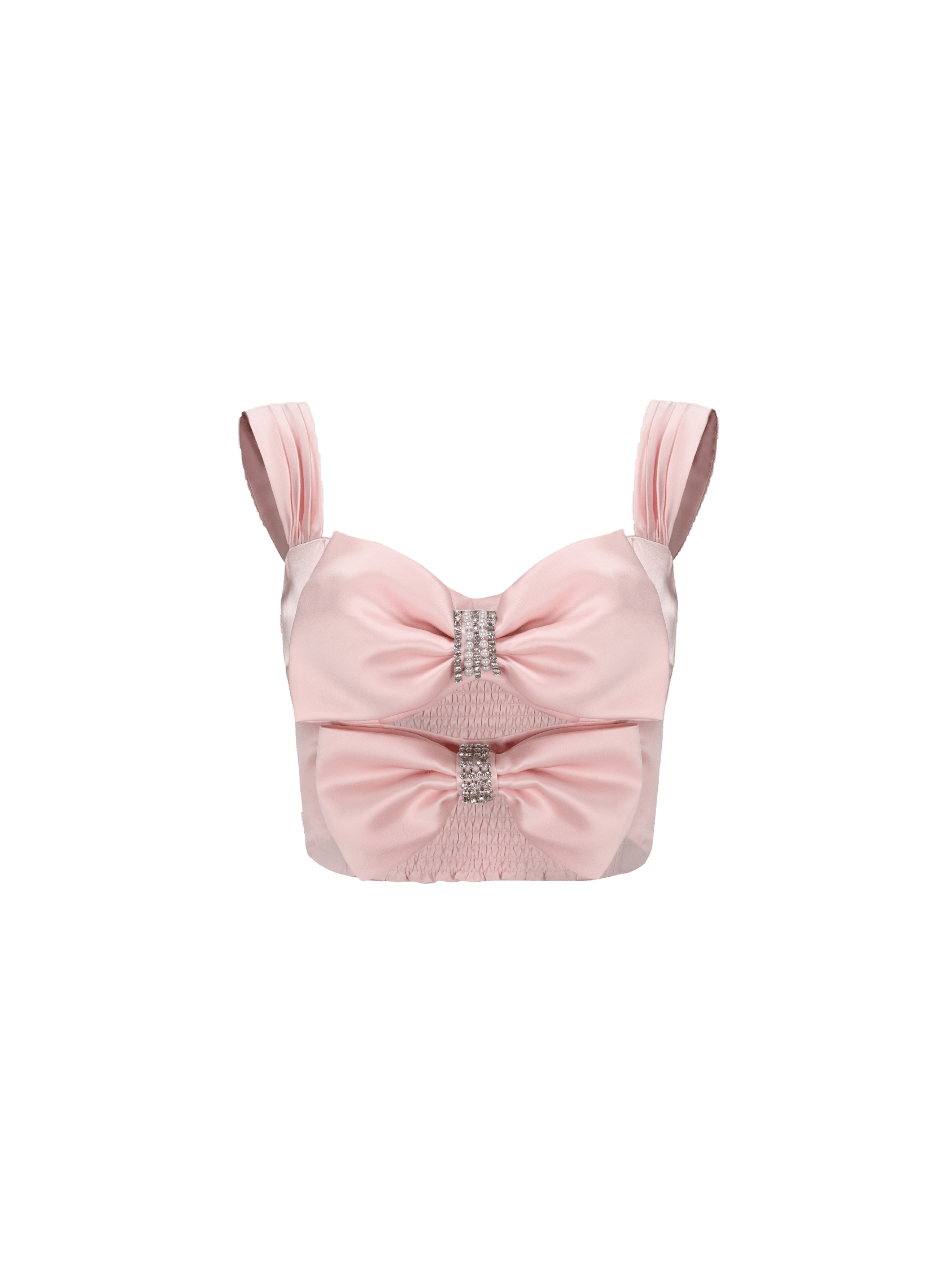 Alexandra Bow Top (Pink) (Final Sale) in Pink made by Nana Jacqueline
