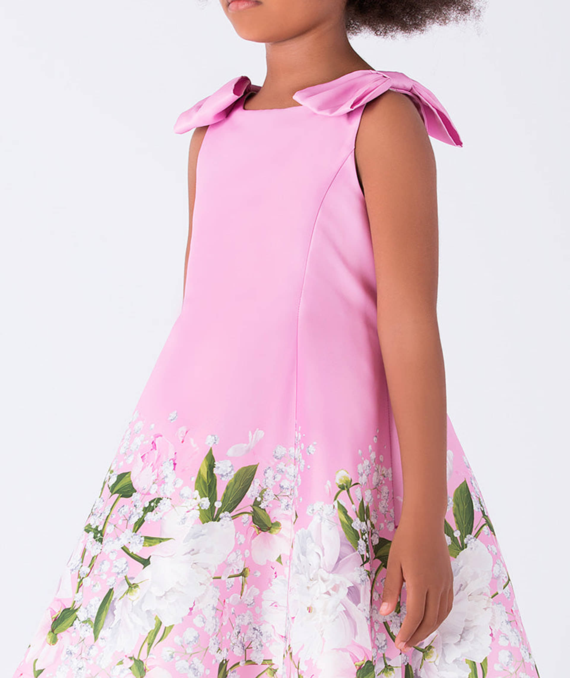 Floral Bow Dress made by Mama Luma