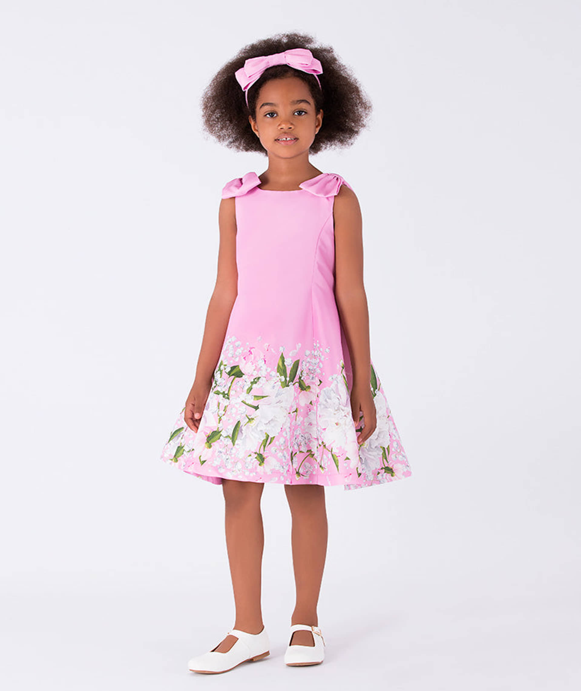 Floral Bow Dress made by Mama Luma