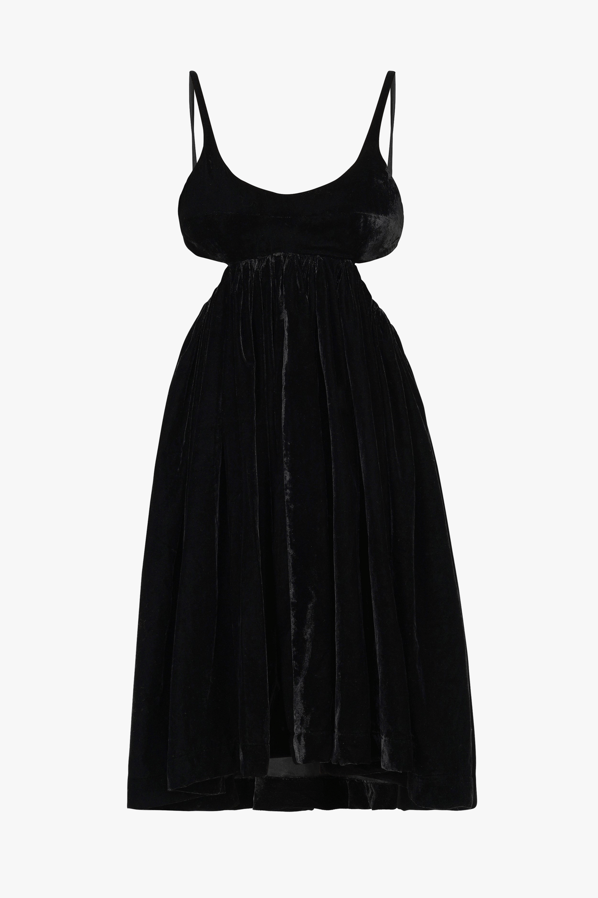 Black Velvet Dress made by Szabo Sihag