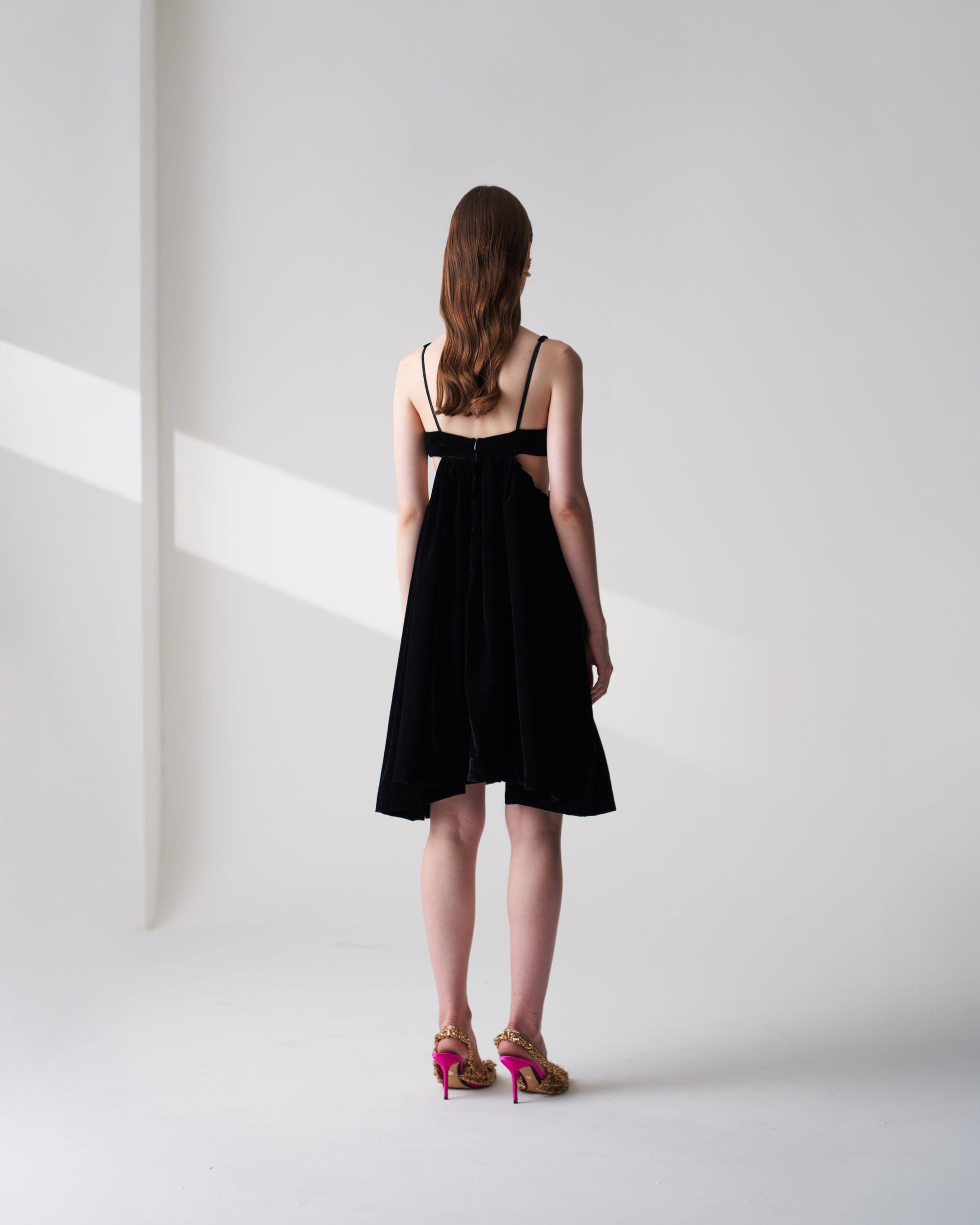 Black Velvet Dress made by Szabo Sihag