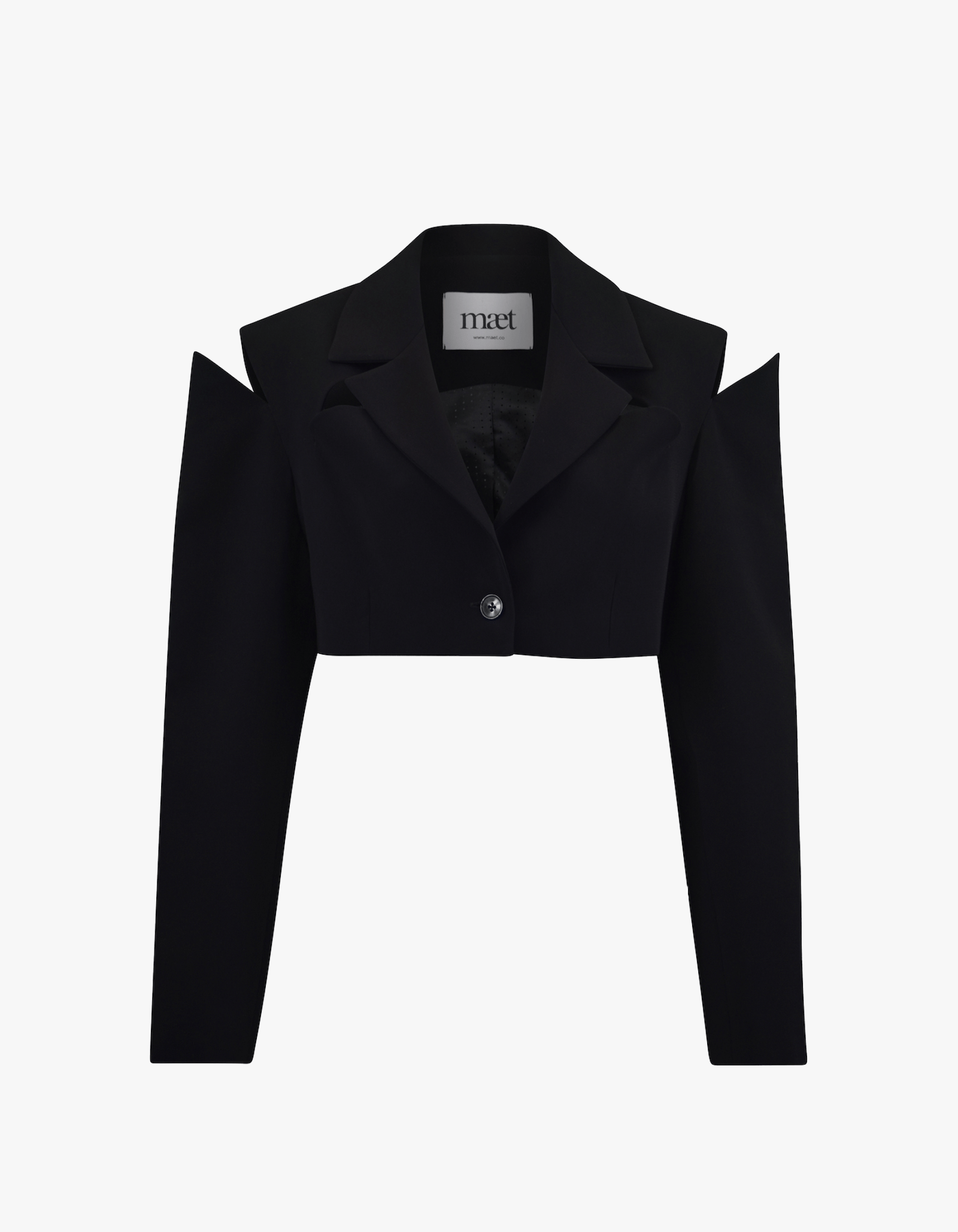 MAKEDA Cropped Jacket with Cut Outs made by MAET