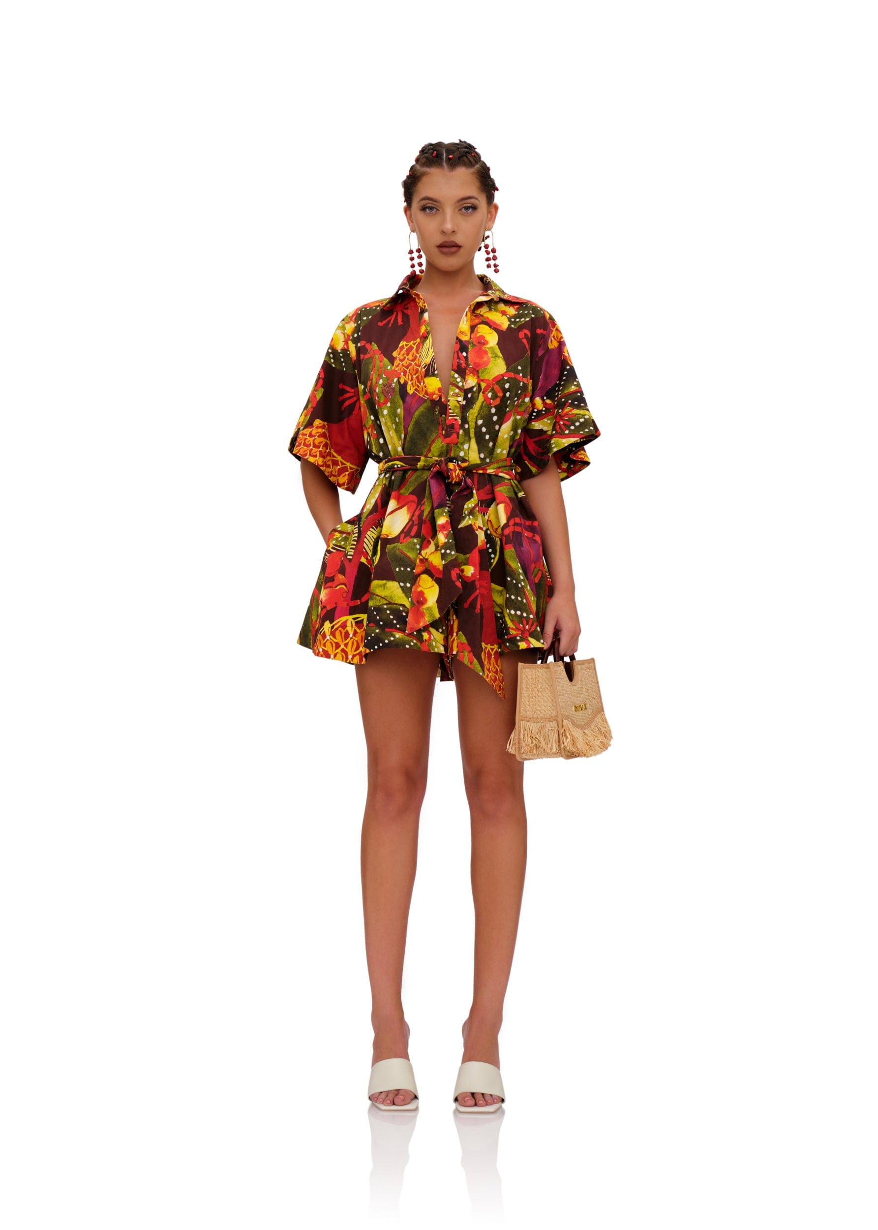 SHANTI ROMPER - KOLA PRINT made by Andrea Iyamah