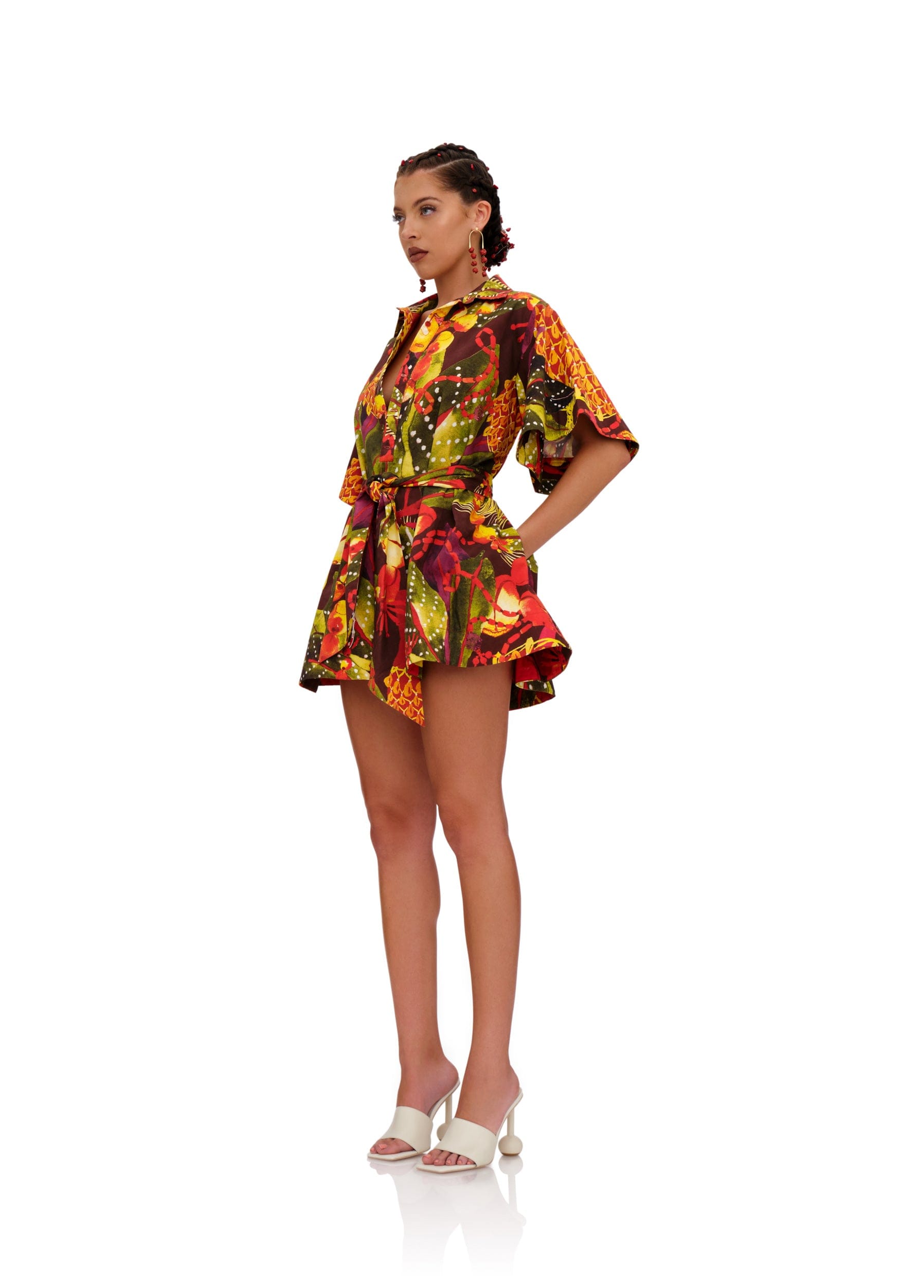 SHANTI ROMPER - KOLA PRINT made by Andrea Iyamah