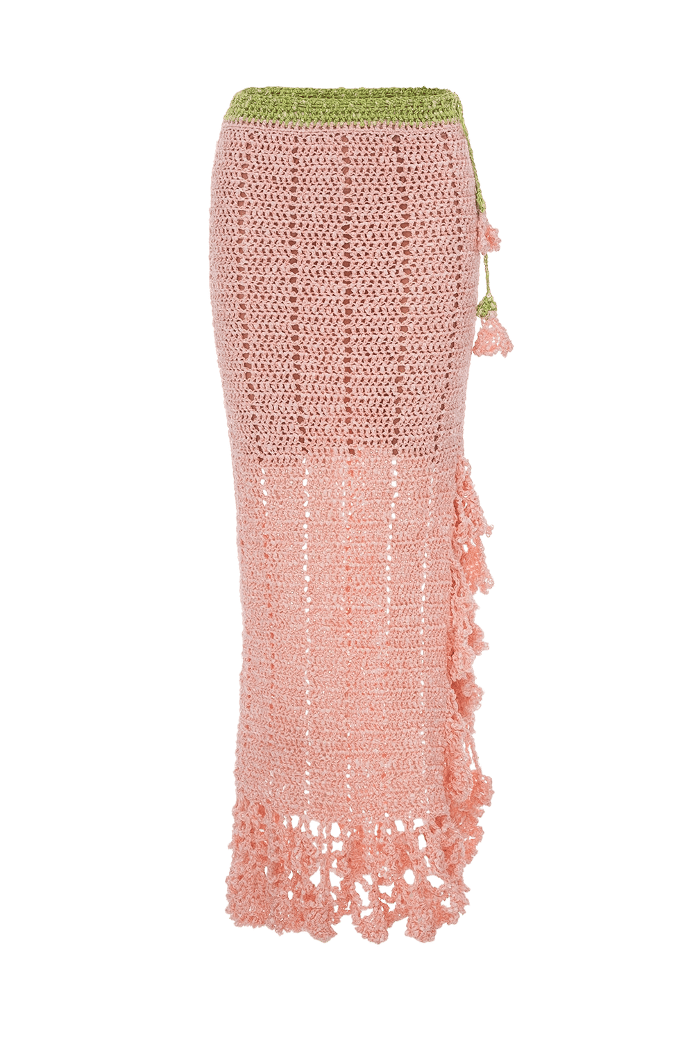 Pink Chrysanthemum Handmade Crochet Skirt made by ANDREEVA