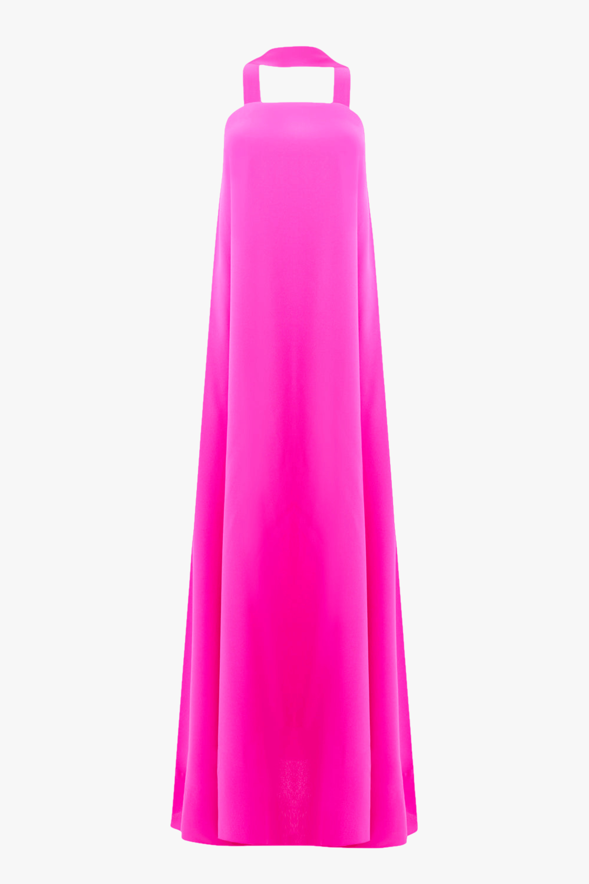 Amy Crepe Pink Strapless Maxi Dress made by Lora Istanbul