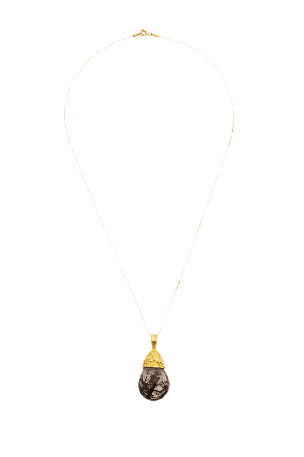 Rutile Gold Necklace made by Lora Istanbul