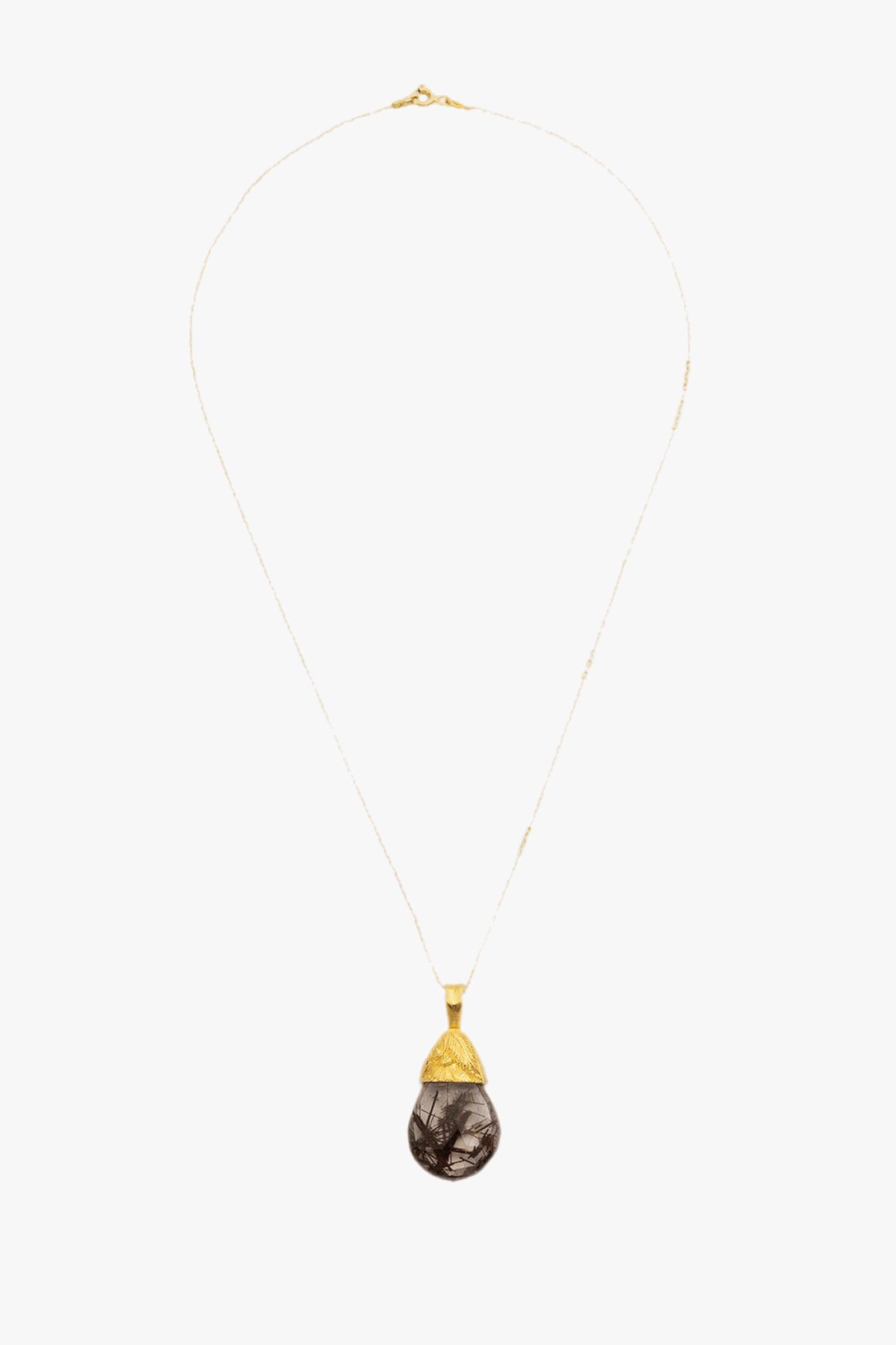 Rutile Gold Necklace made by Lora Istanbul