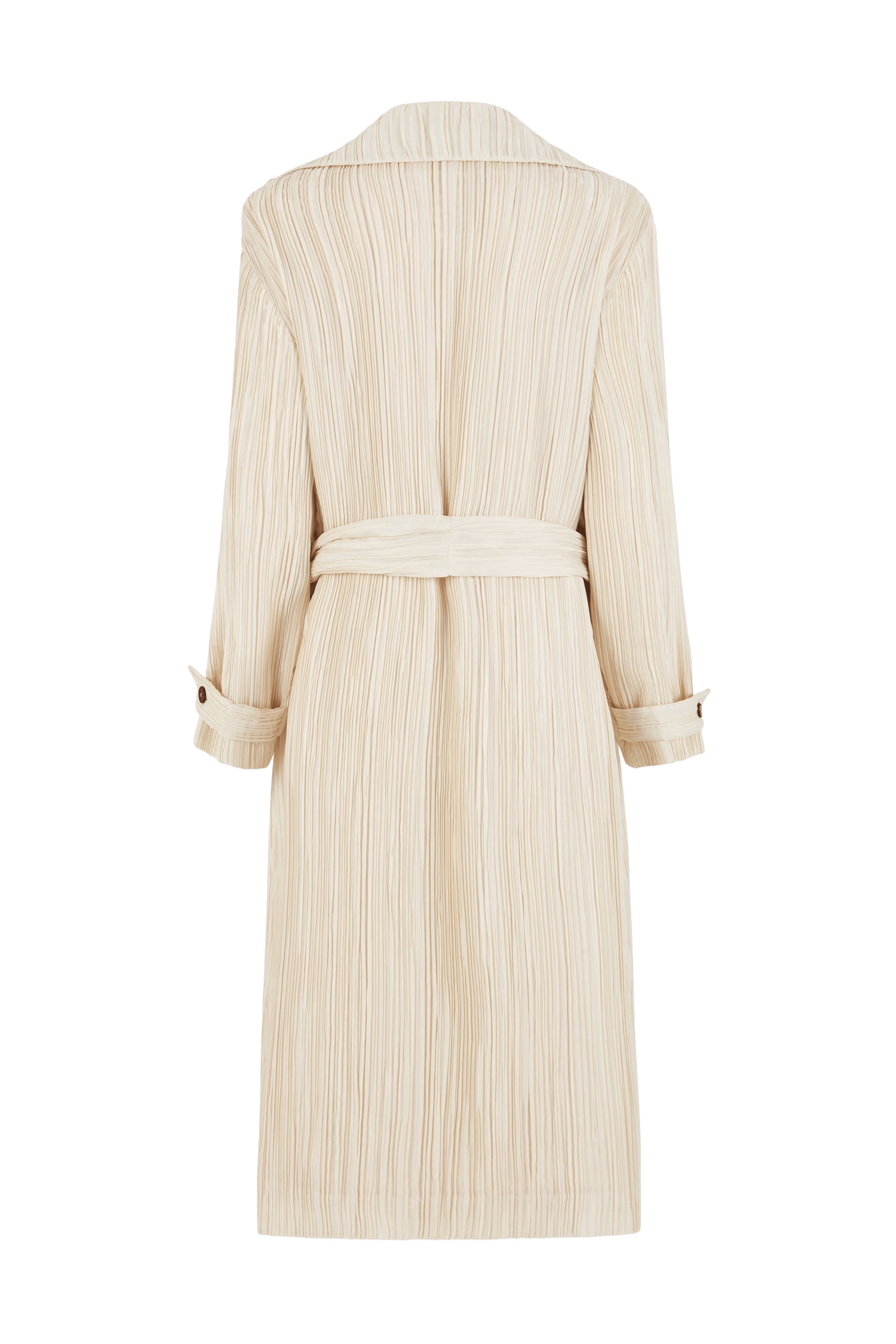 Tree Bark Unisex Trench Coat - Champagne made by CAHAYA STUDIOS