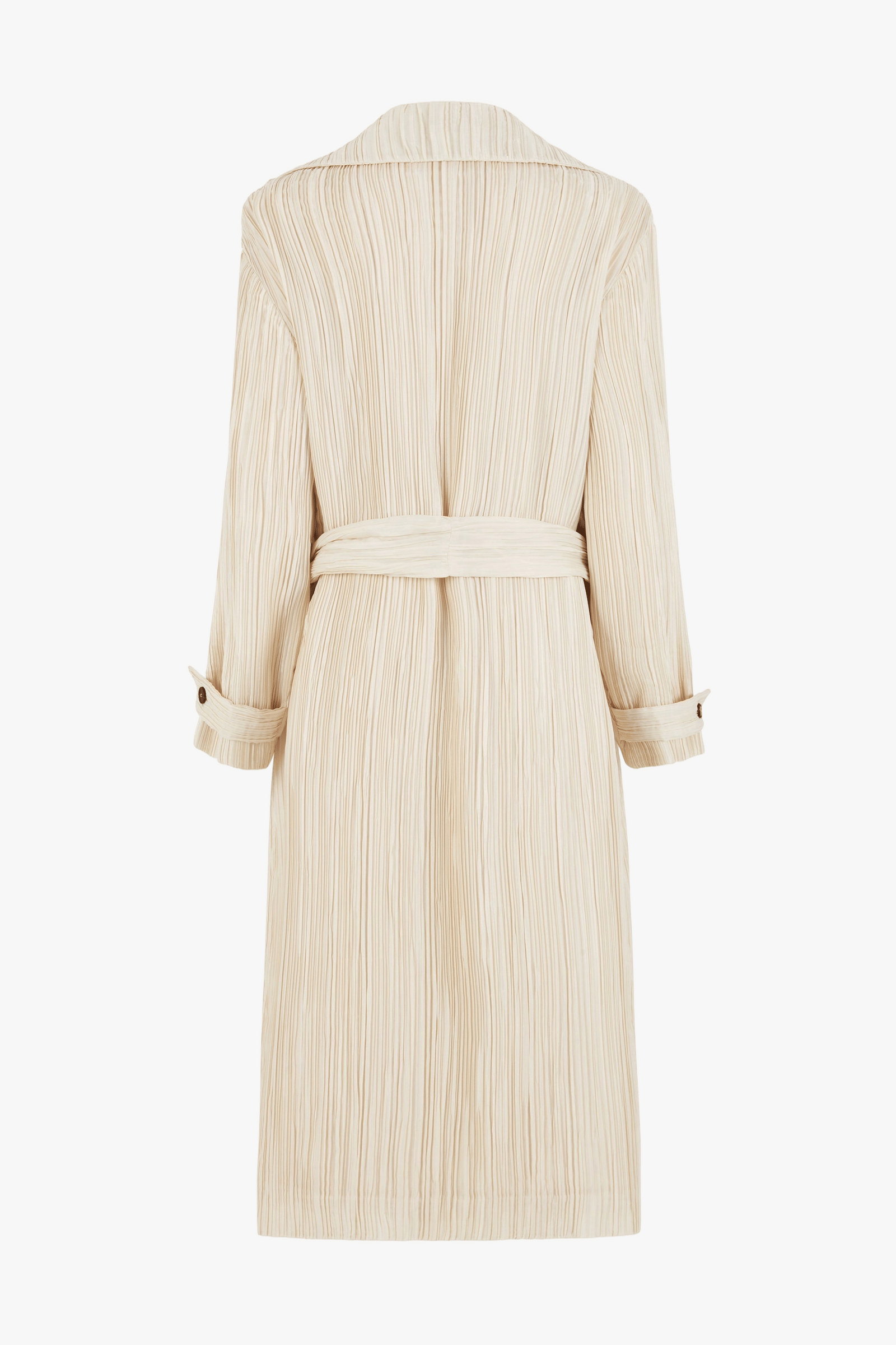 Tree Bark Unisex Trench Coat - Champagne made by CAHAYA STUDIOS