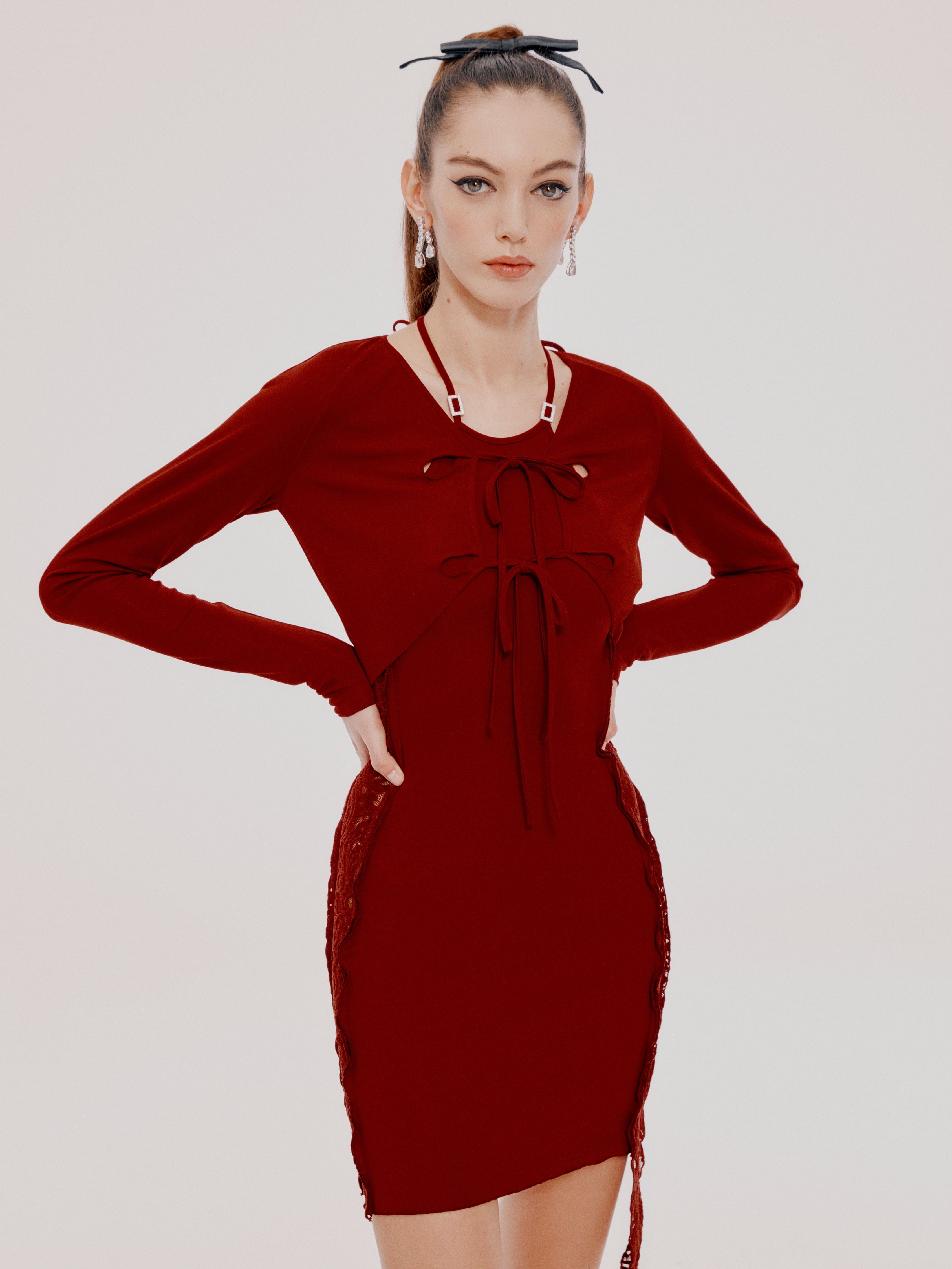 Red Sade Dress (Final Sale) made by Nana Jacqueline