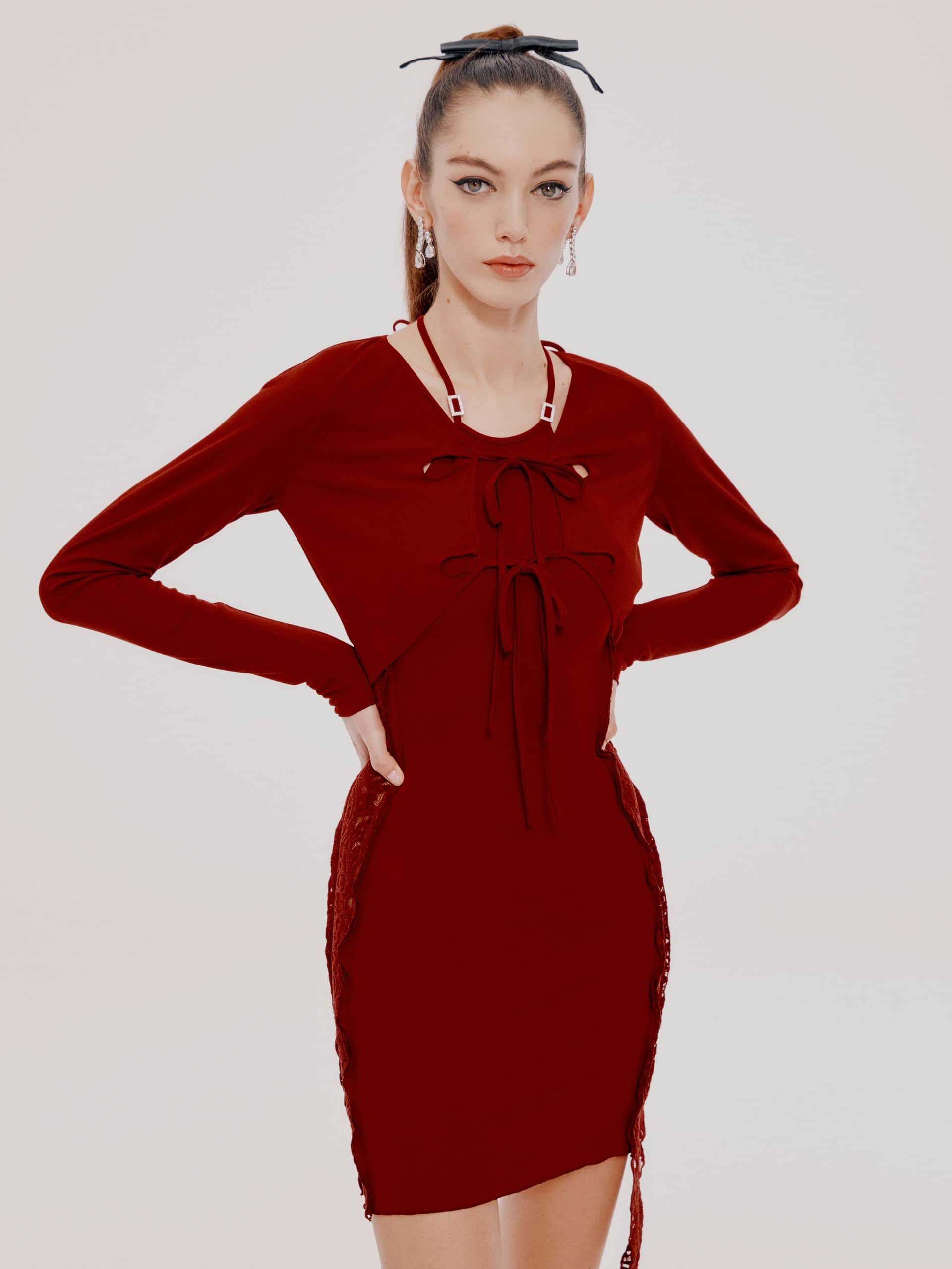 Red Sade Dress (Final Sale) made by Nana Jacqueline