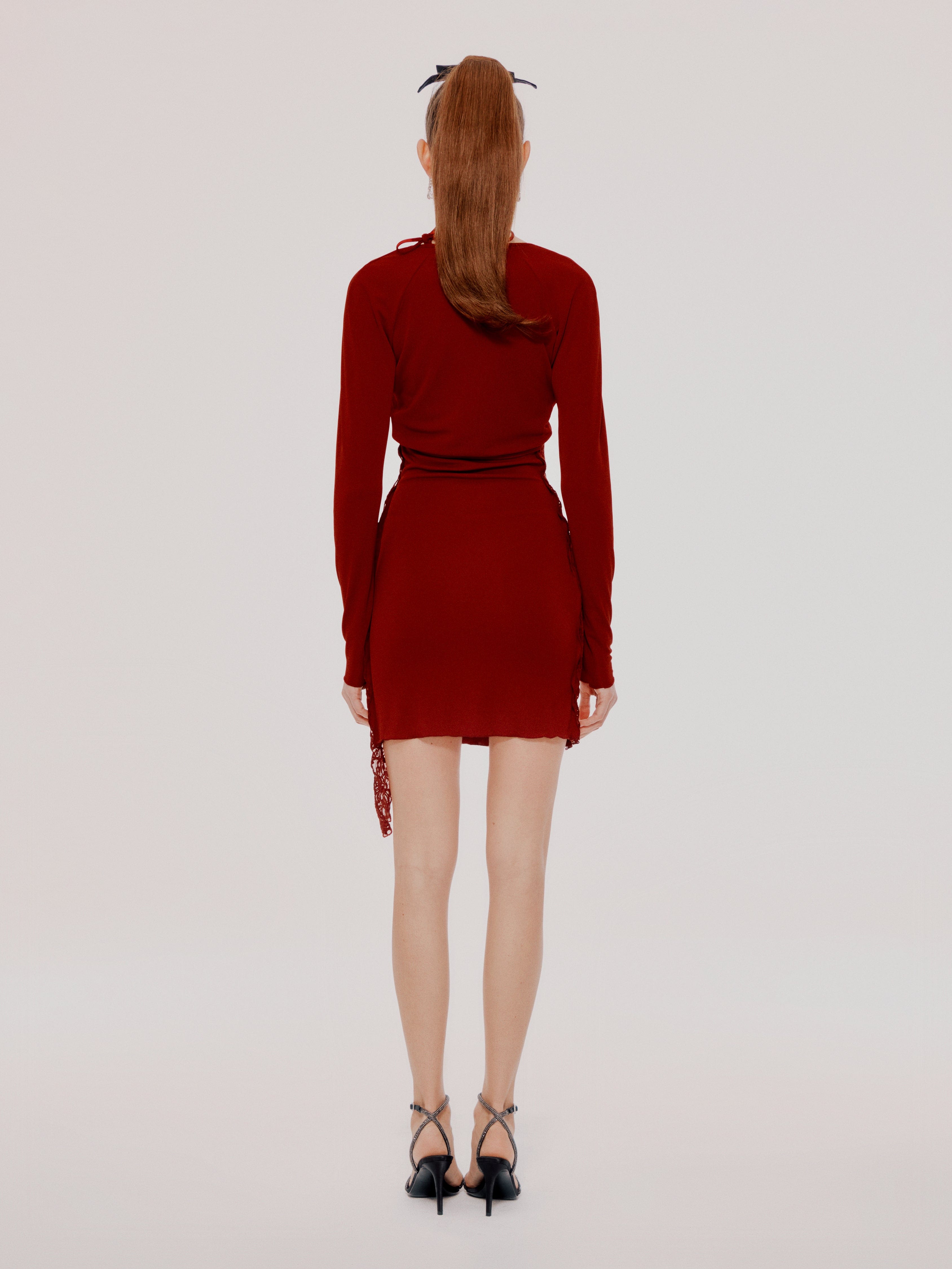 Red Sade Dress (Final Sale) made by Nana Jacqueline