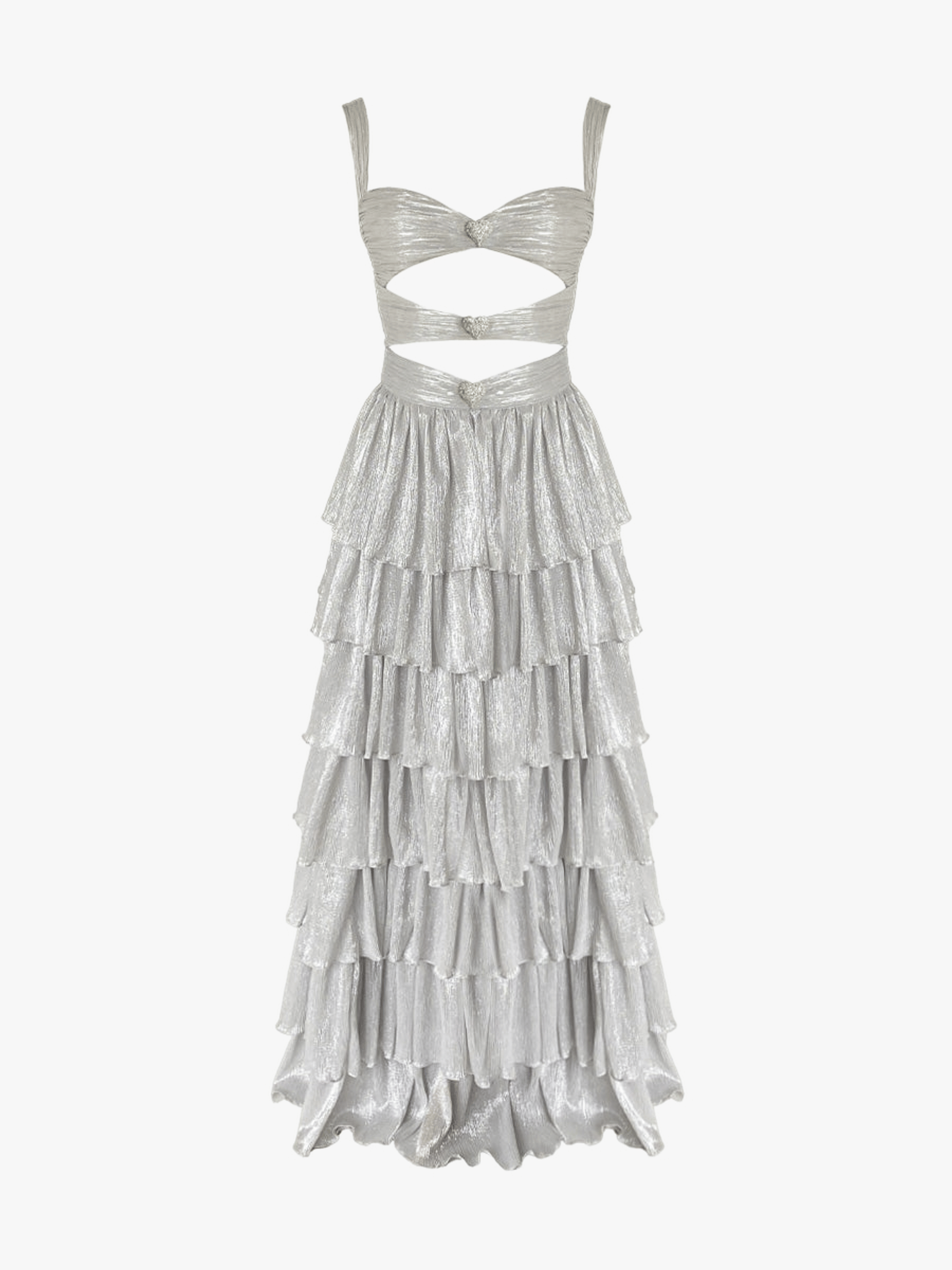 Devin Glam Dress - Pale Silver made by Gigii's