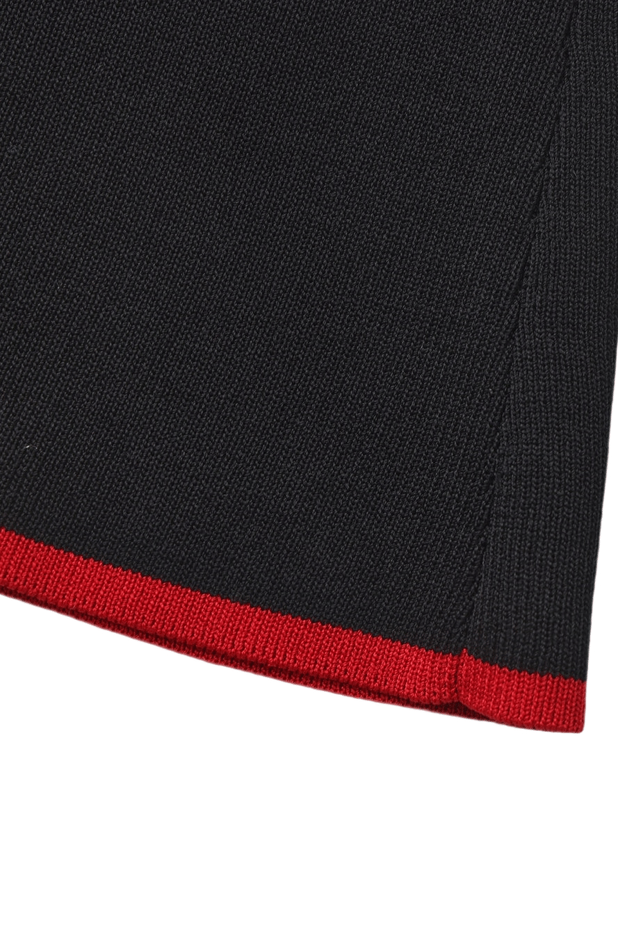 Wilhelmina Contrast A-Line Black Skirt made by Nana Jacqueline