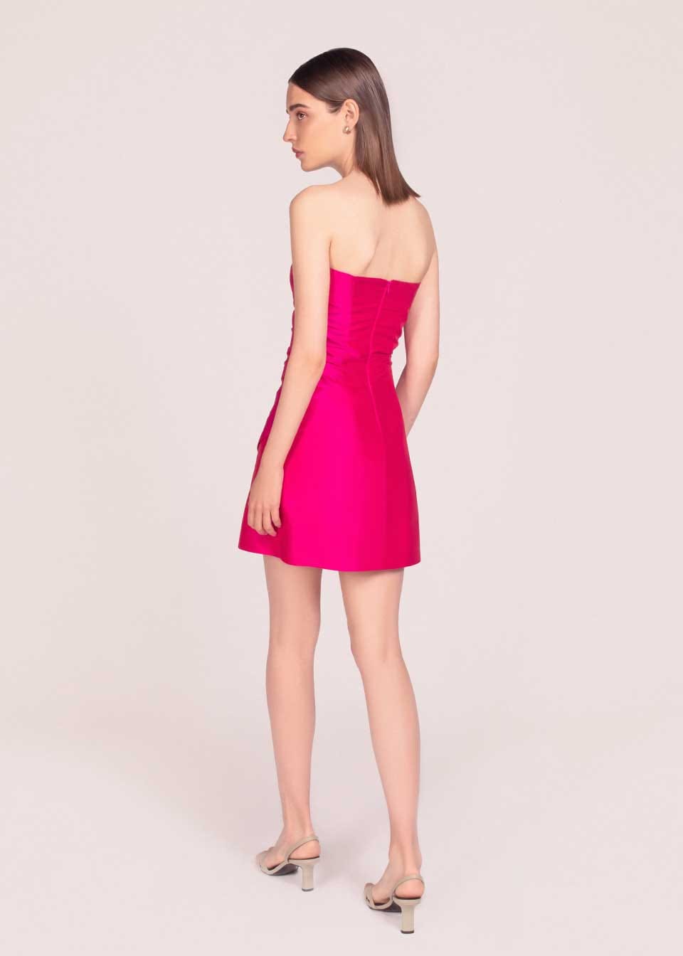 Aria silk bow detailed dress made by Monika Dimova