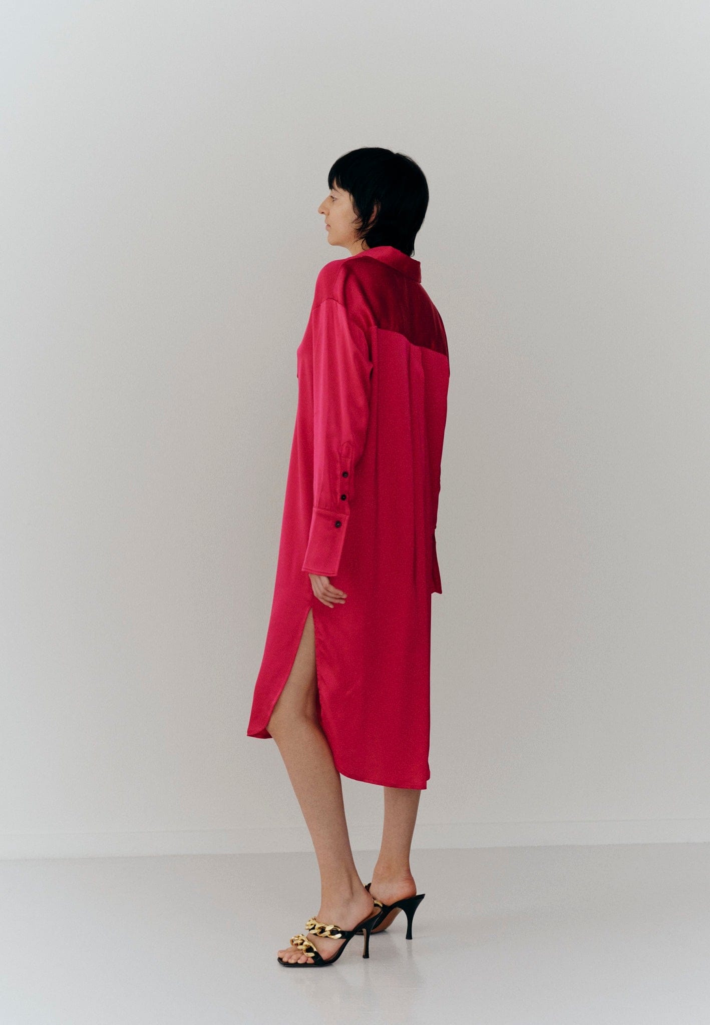 Barba Shirt Dress - Fusia made by HERSKIND