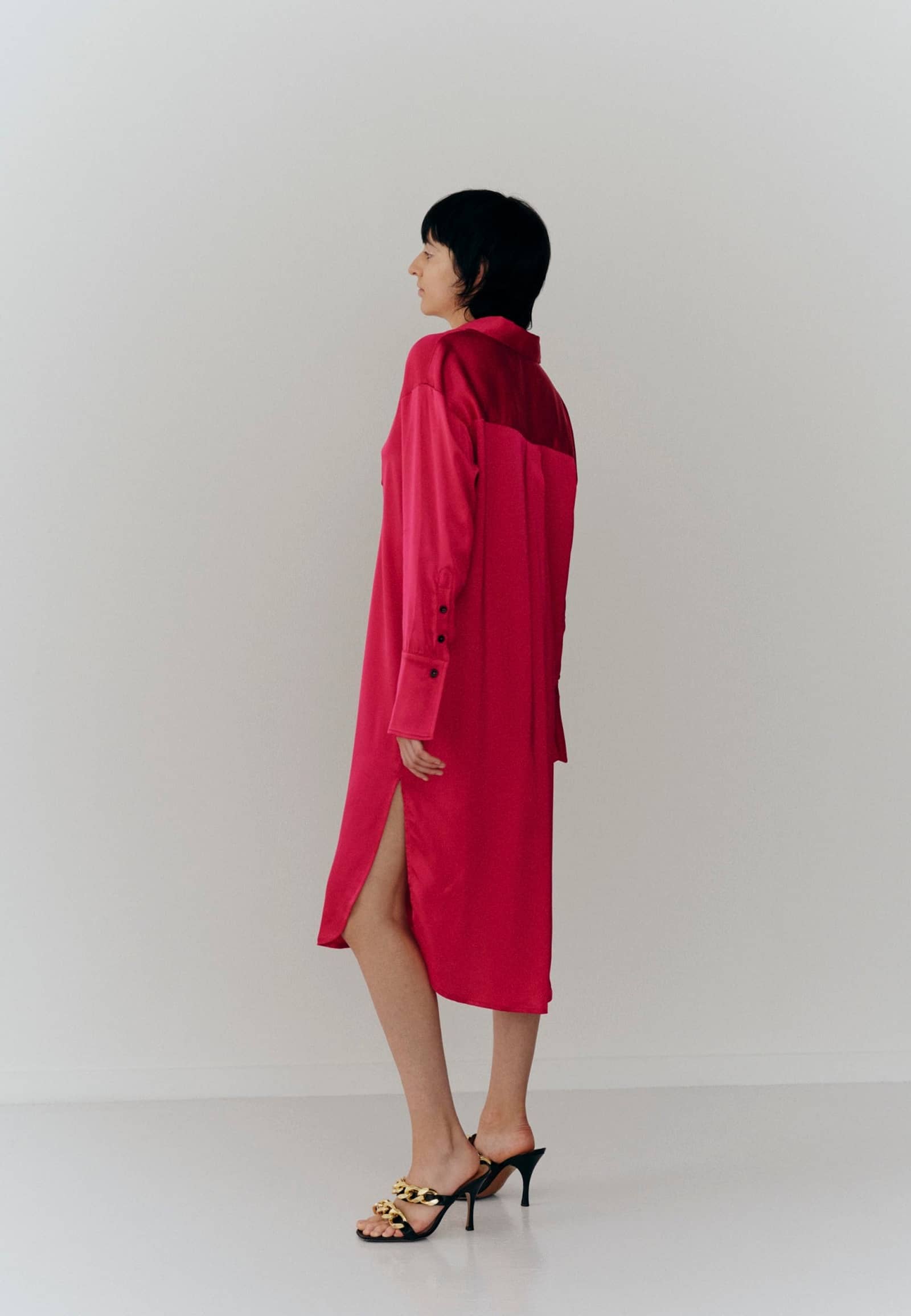 Barba Shirt Dress - Fusia made by HERSKIND