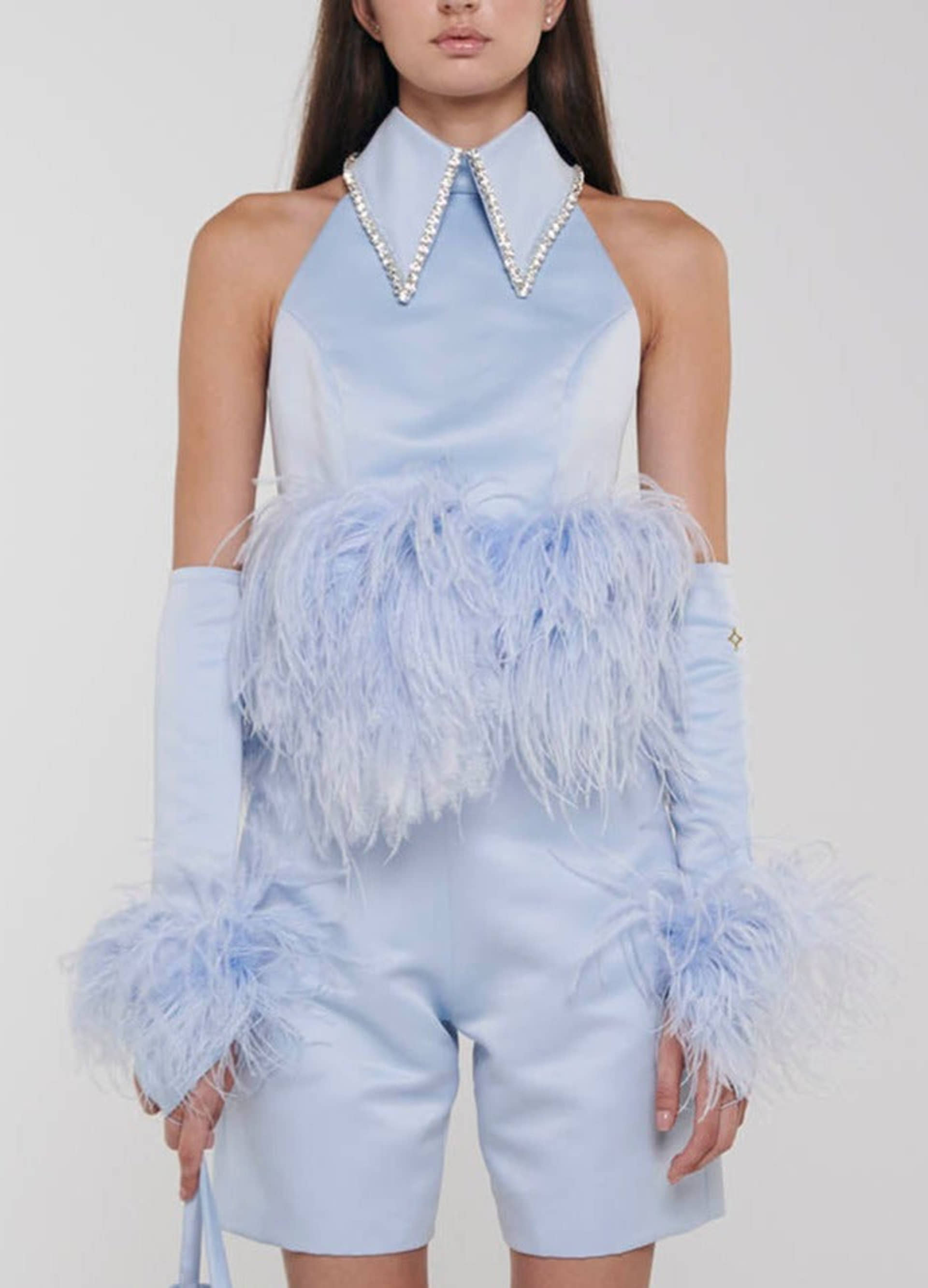 Feather Gloves made by ONORI