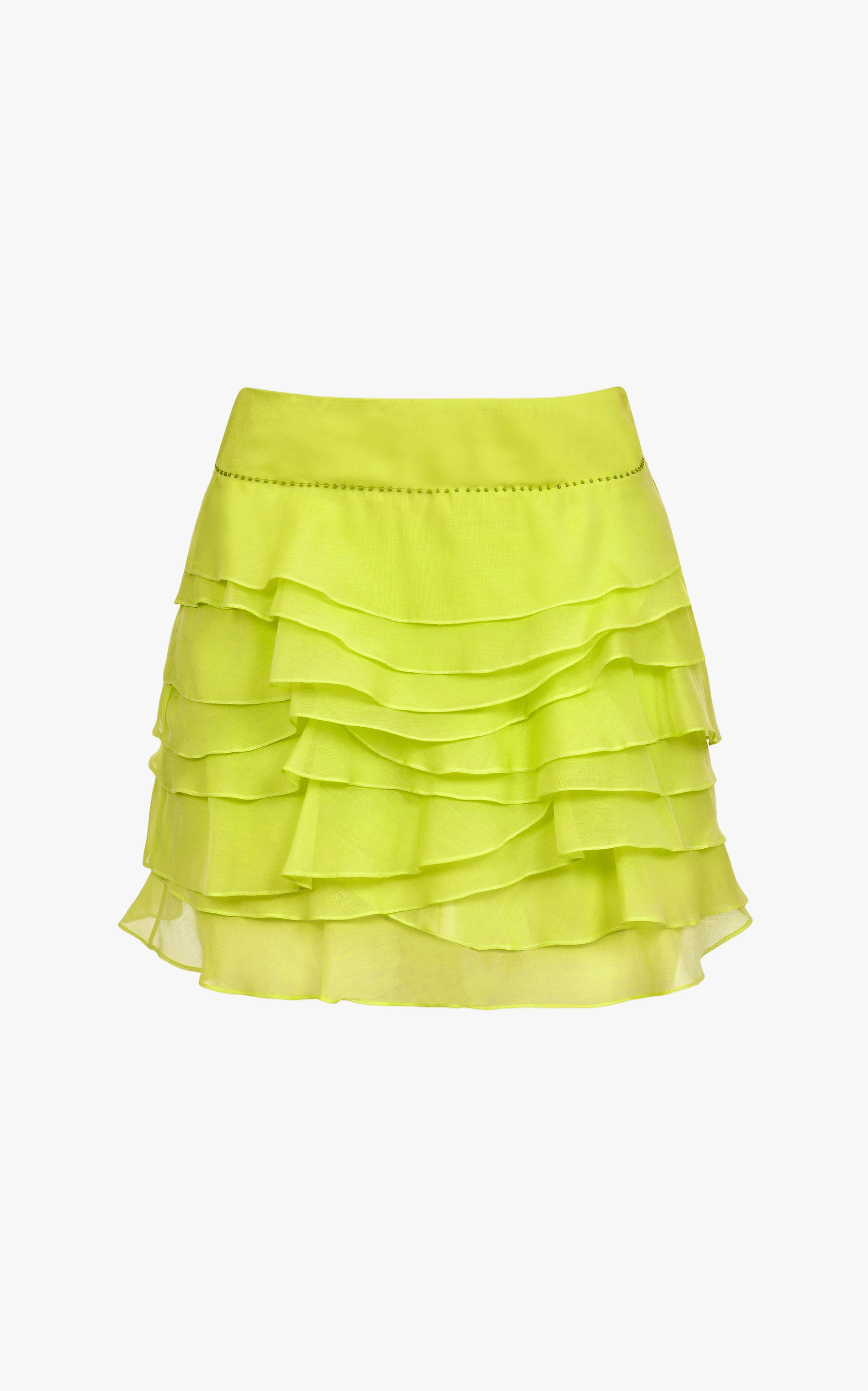Olas Green Cotton Skirt made by Francesca Miranda