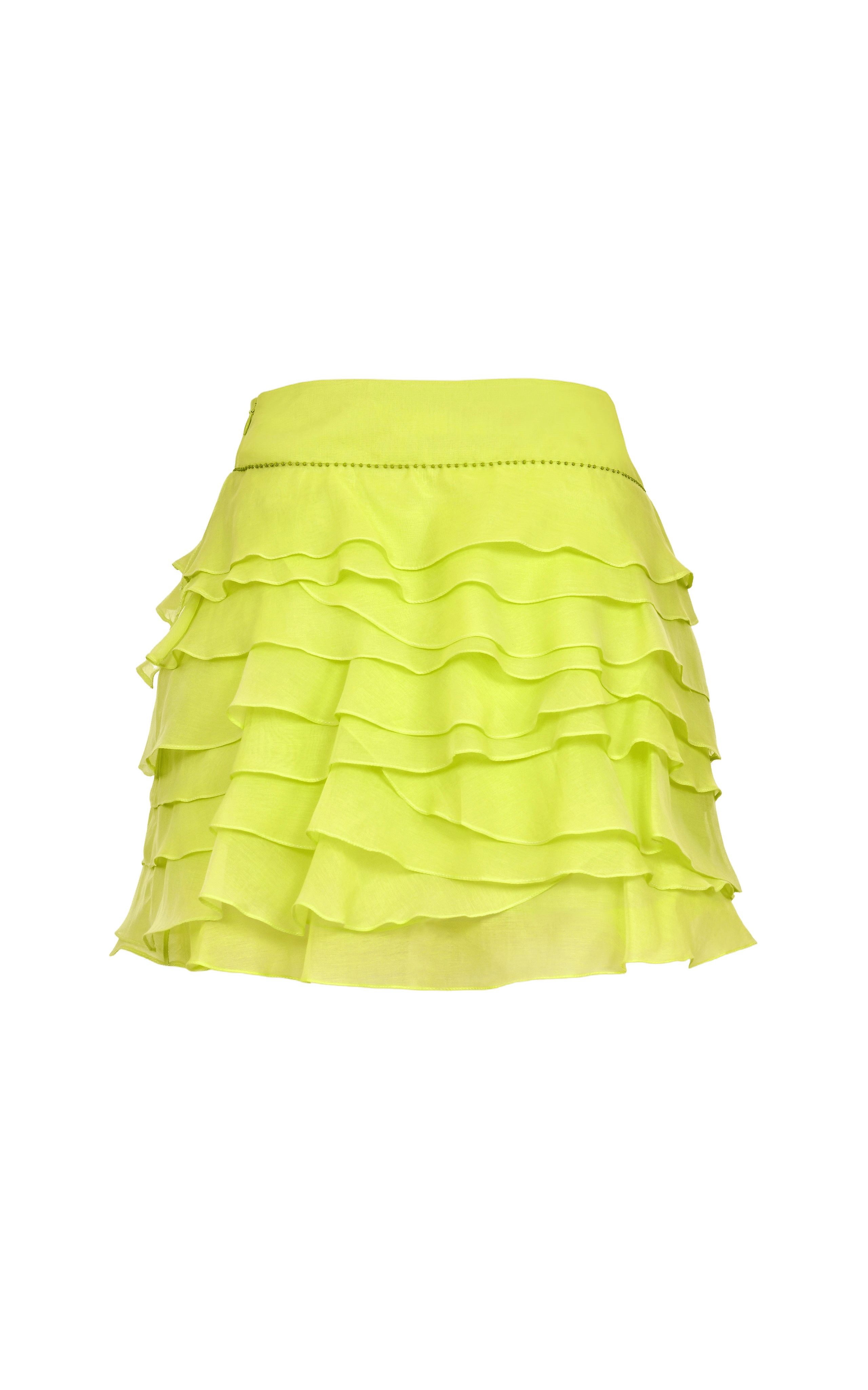 Olas Green Cotton Skirt made by Francesca Miranda