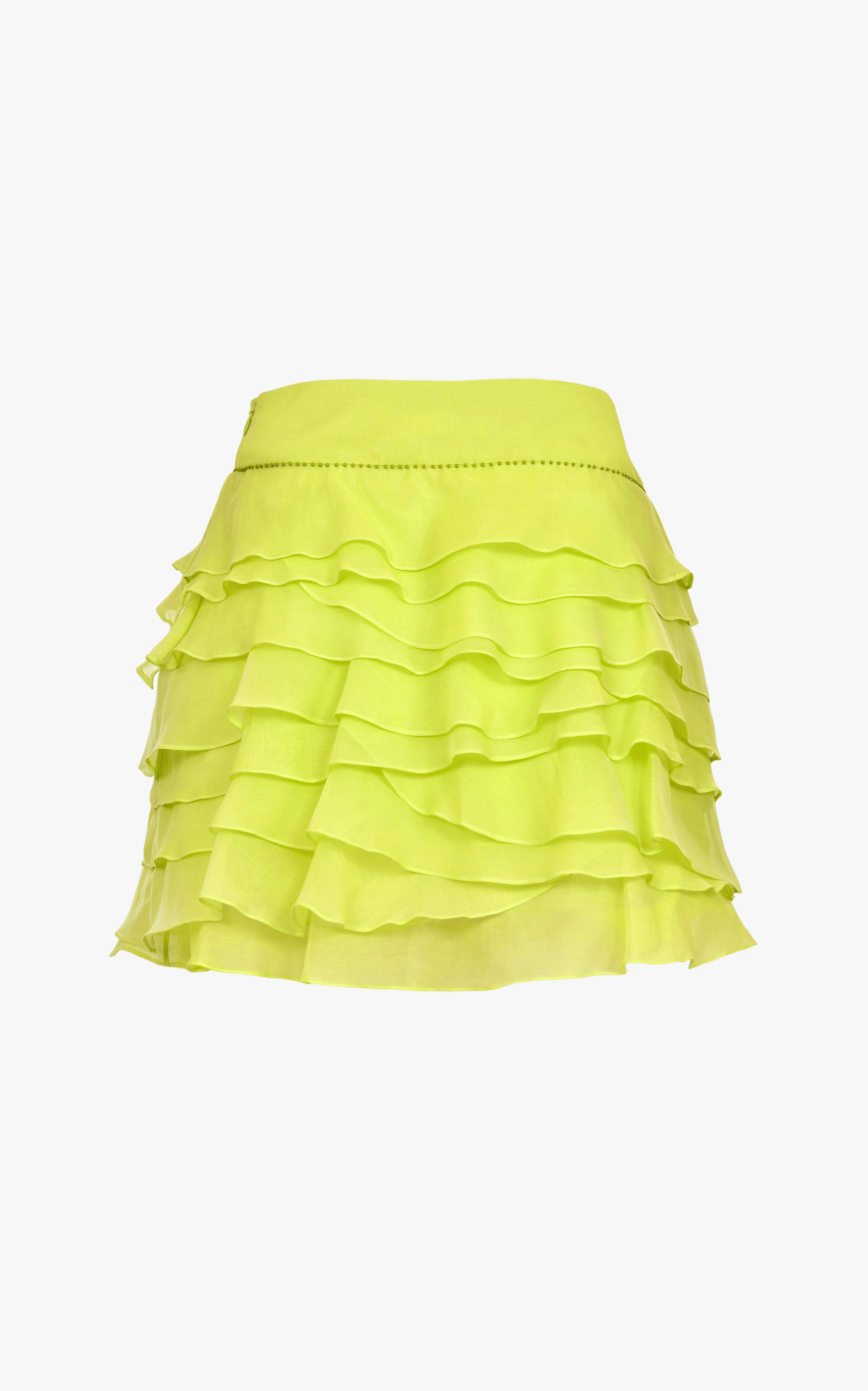 Olas Green Cotton Skirt made by Francesca Miranda