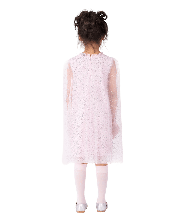 Sparkle Cape Girls Pink Dress made by Mama Luma