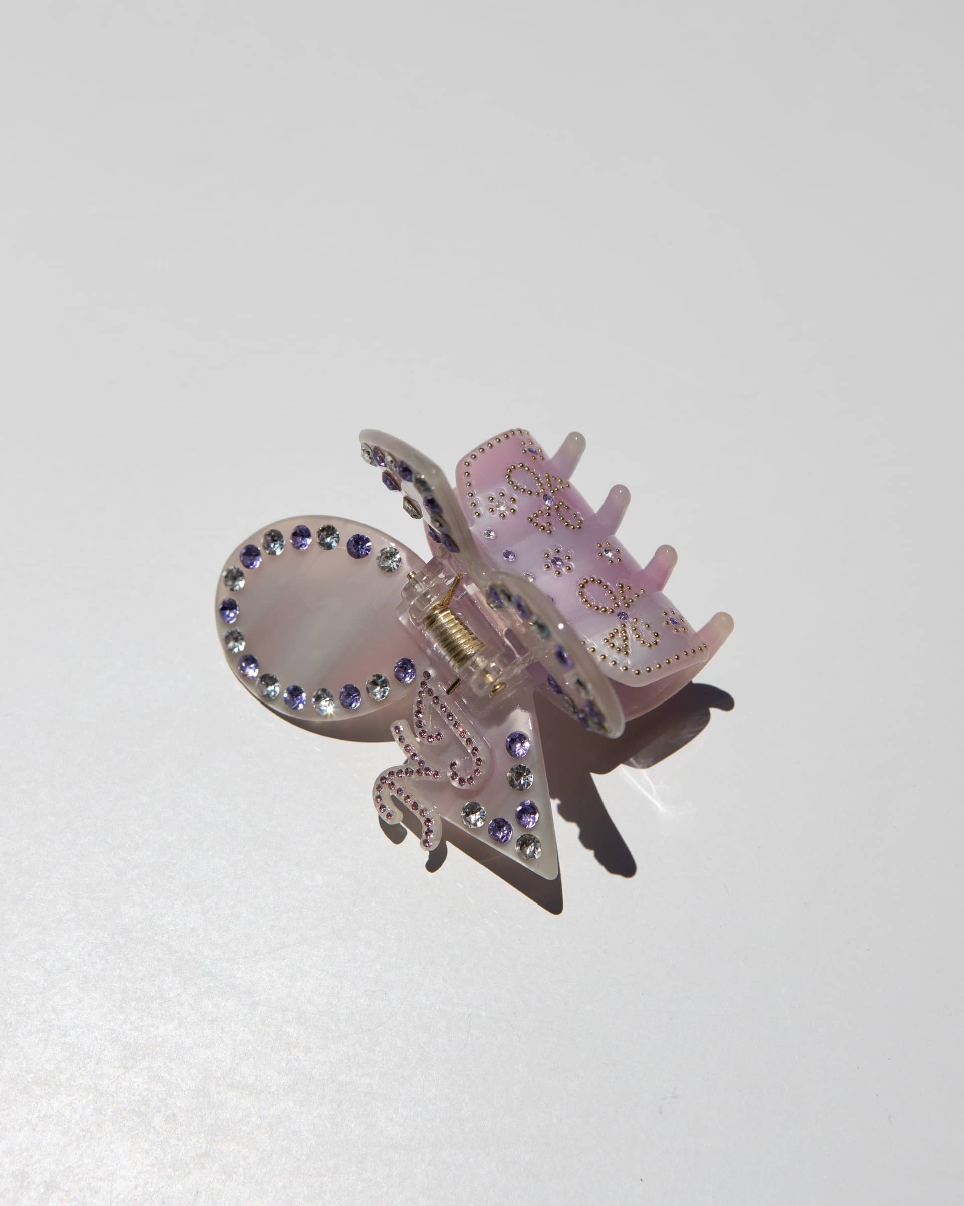 Chloe Crystal Butterfly Claw Clip (Purple) in Purple made by Nana Jacqueline