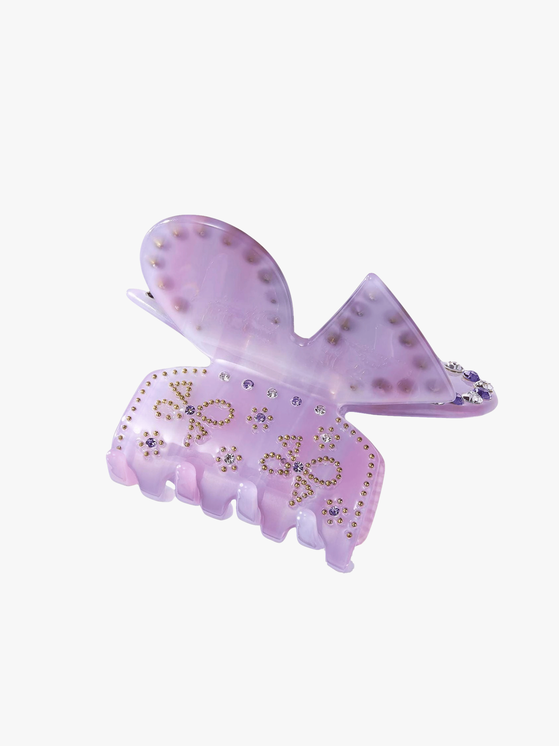 Chloe Crystal Butterfly Claw Clip (Purple) in Purple made by Nana Jacqueline