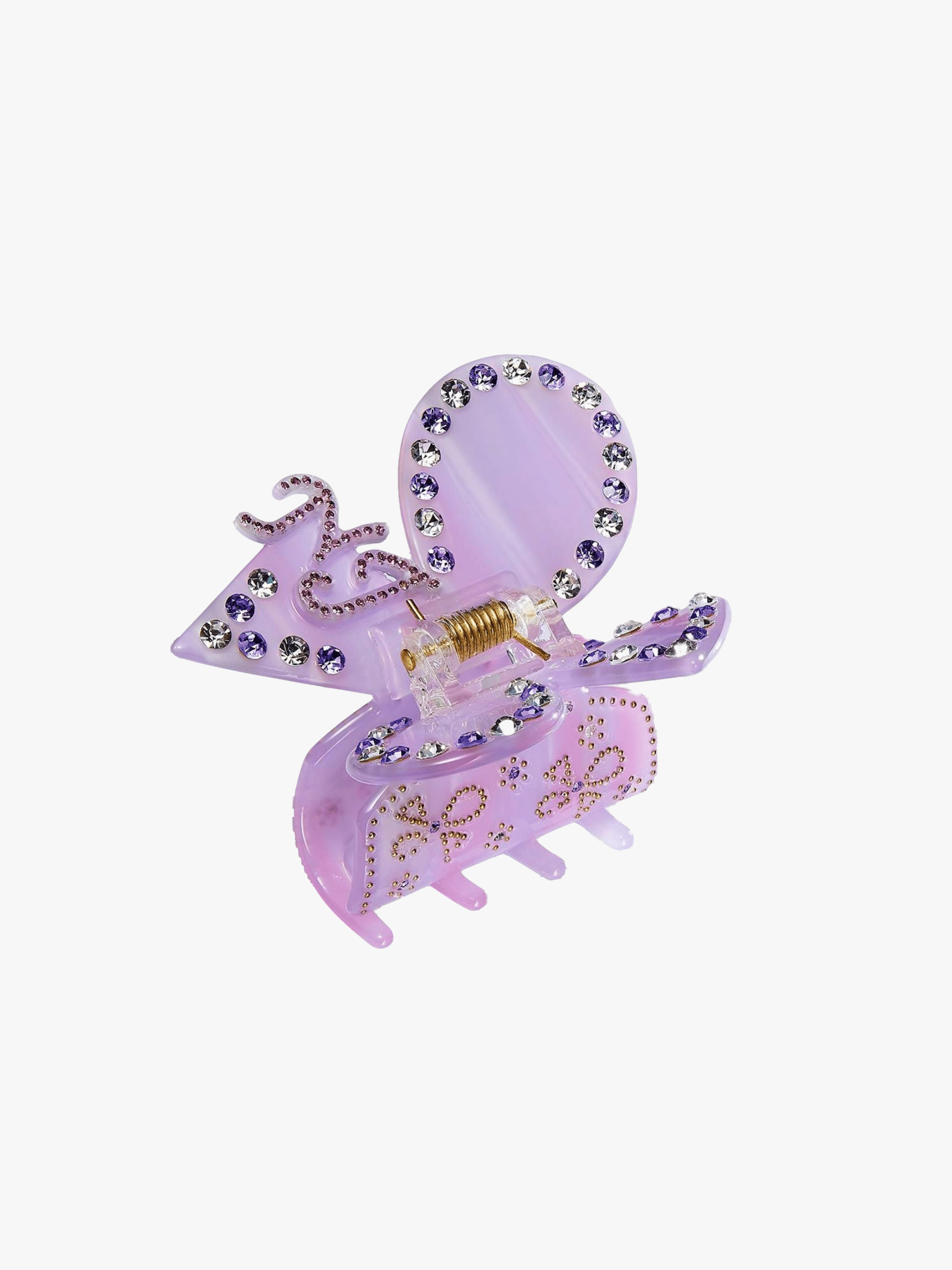 Chloe Crystal Butterfly Claw Clip (Purple) in Purple made by Nana Jacqueline