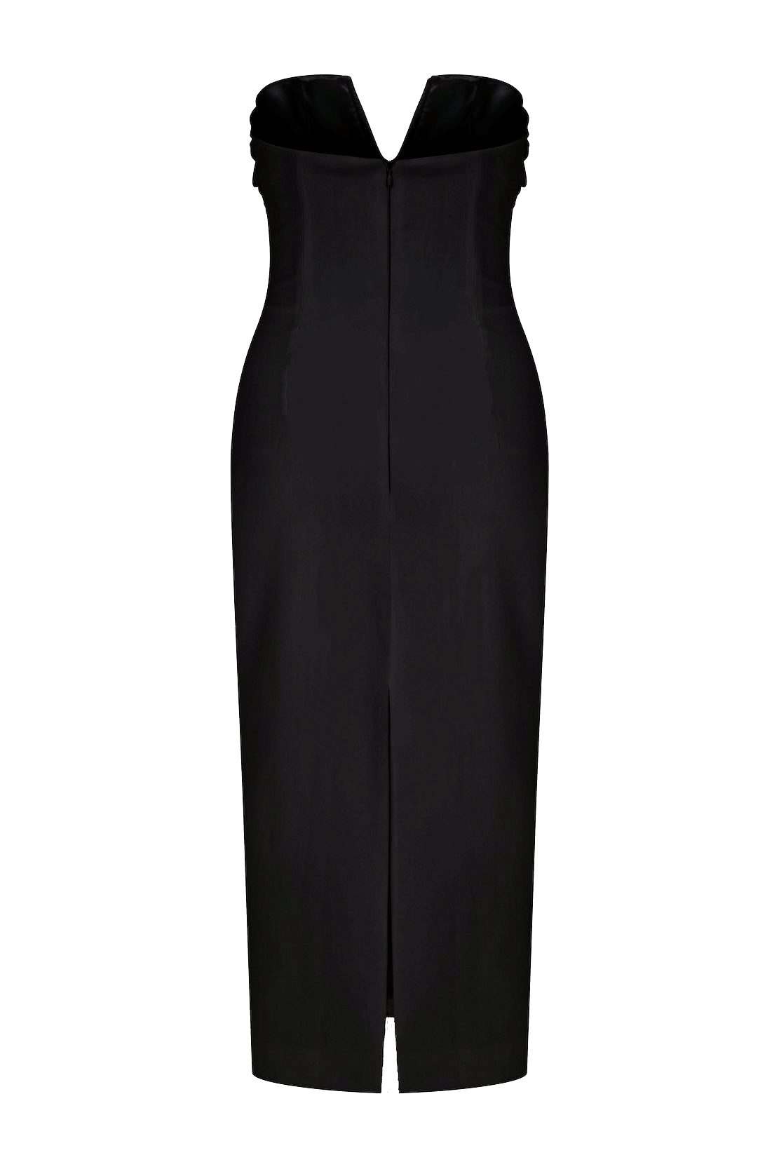 Miora Crepe Midi Dress in Black made by Nazli Ceren