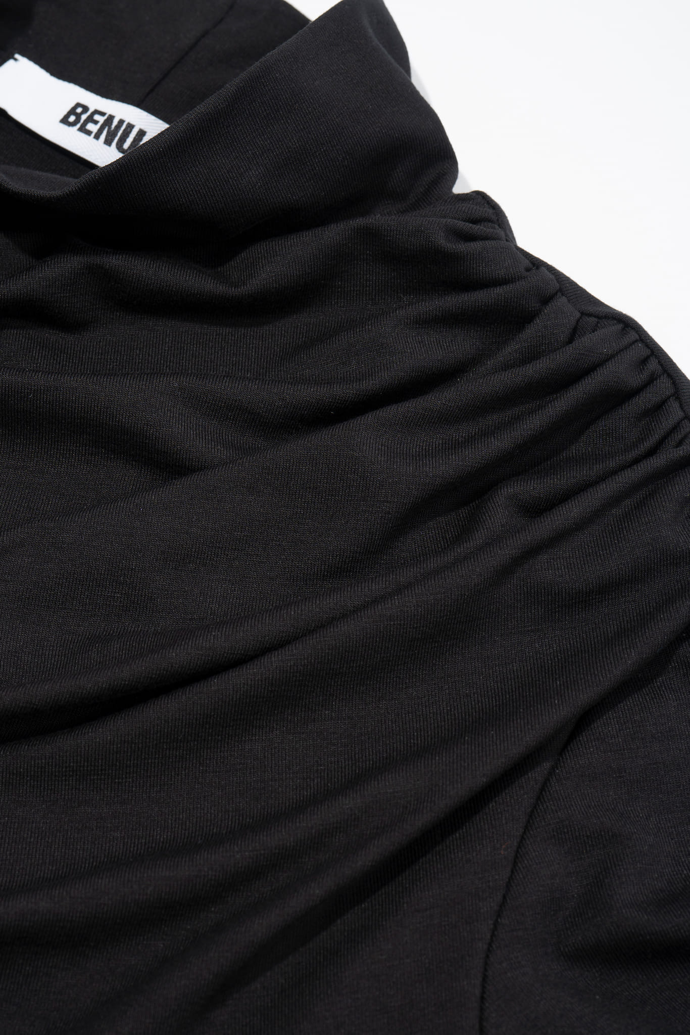 BLACK TURTLENECK DRESS made by BENU Studio
