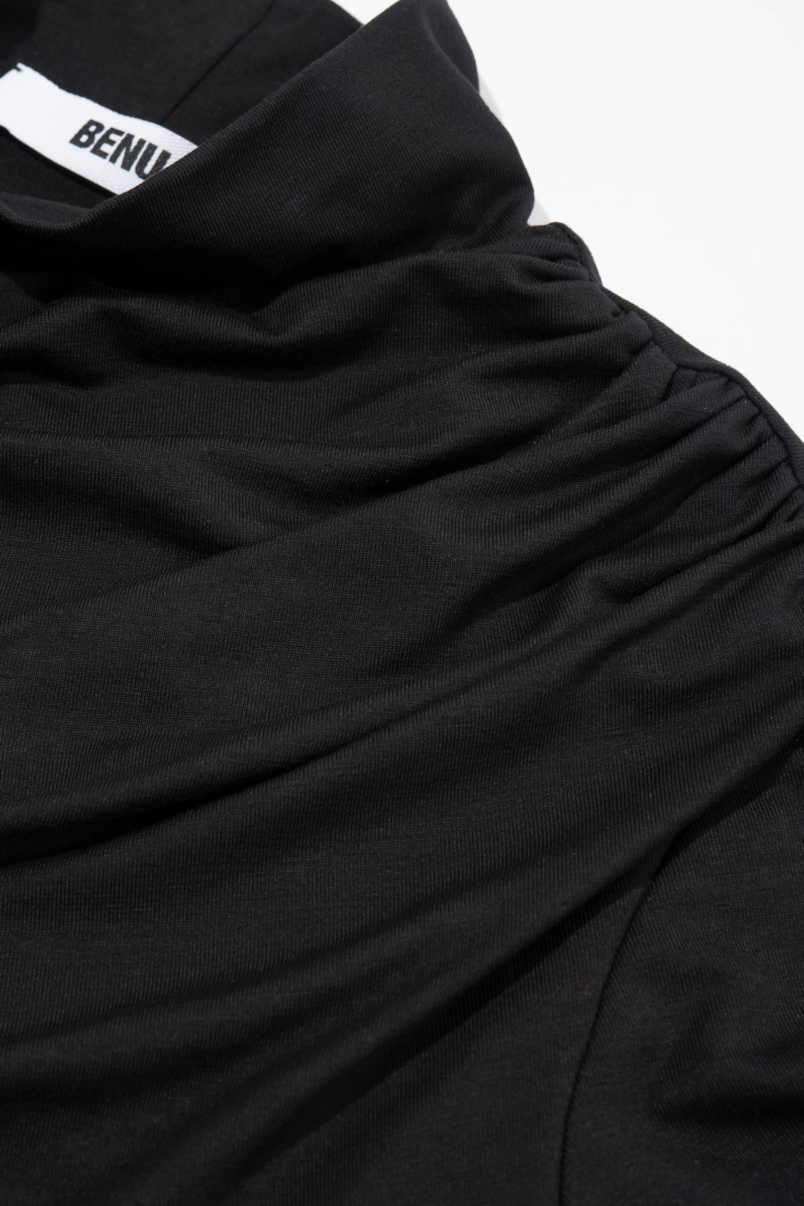 BLACK TURTLENECK DRESS made by BENU Studio