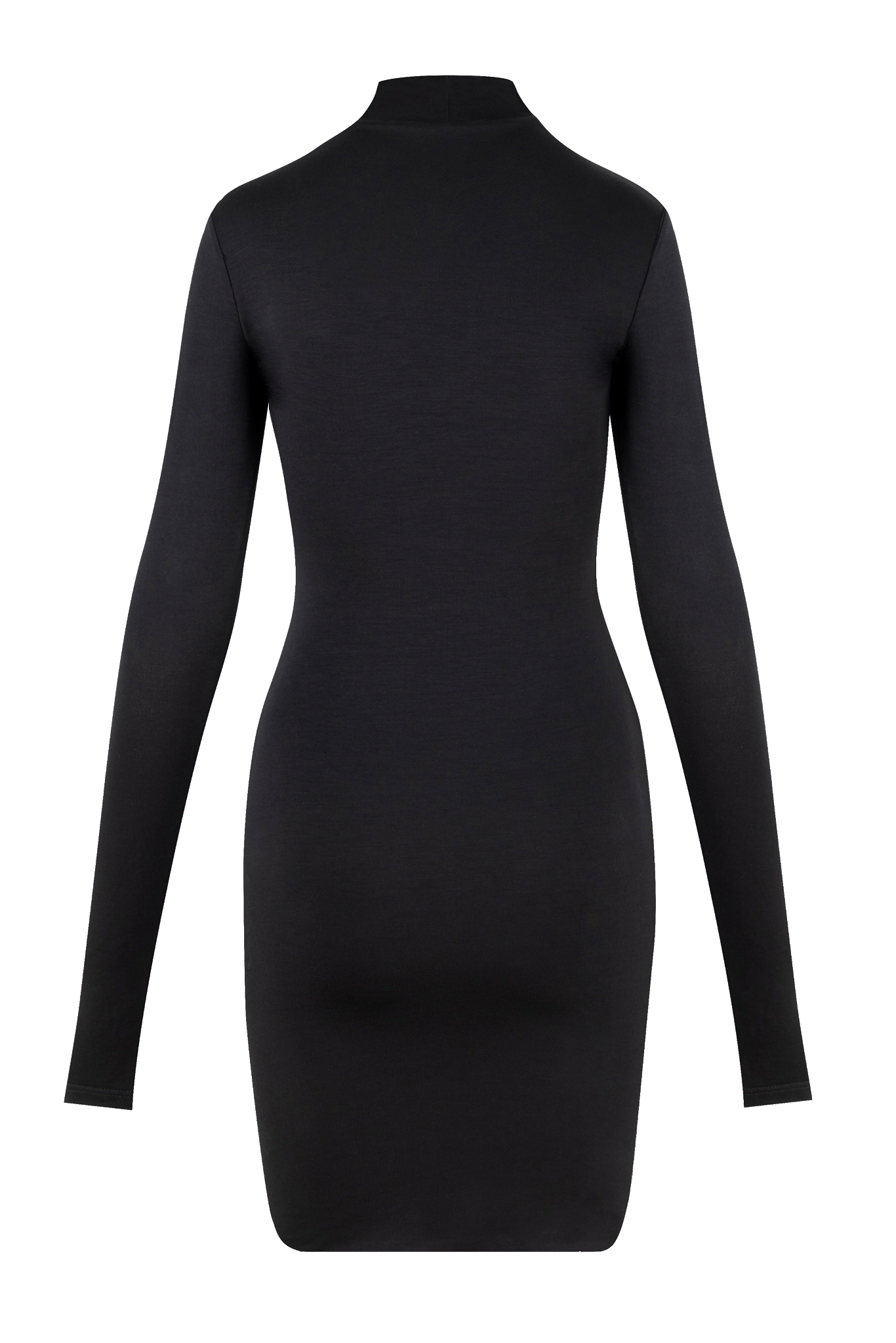 BLACK TURTLENECK DRESS made by BENU Studio