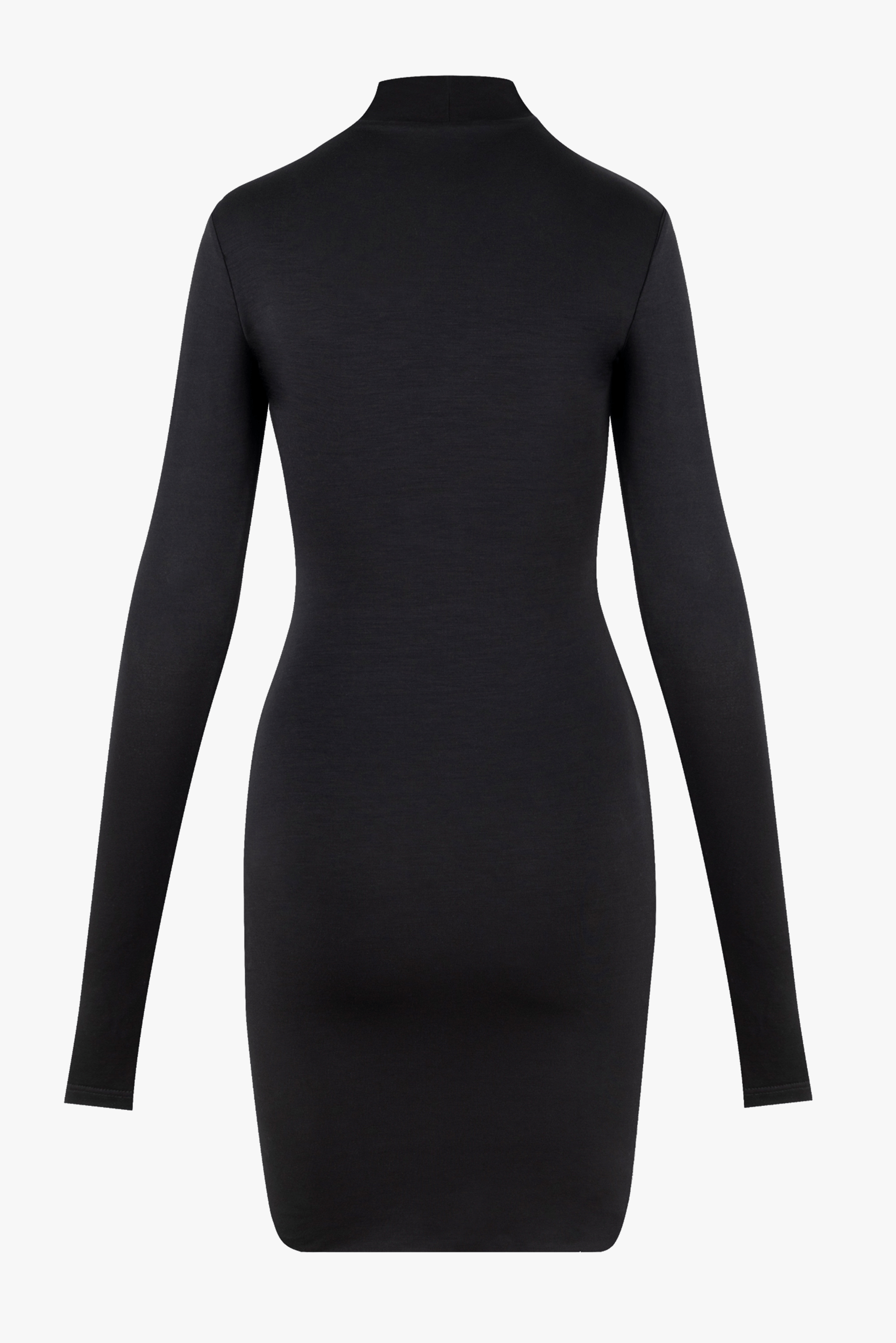 BLACK TURTLENECK DRESS made by BENU Studio