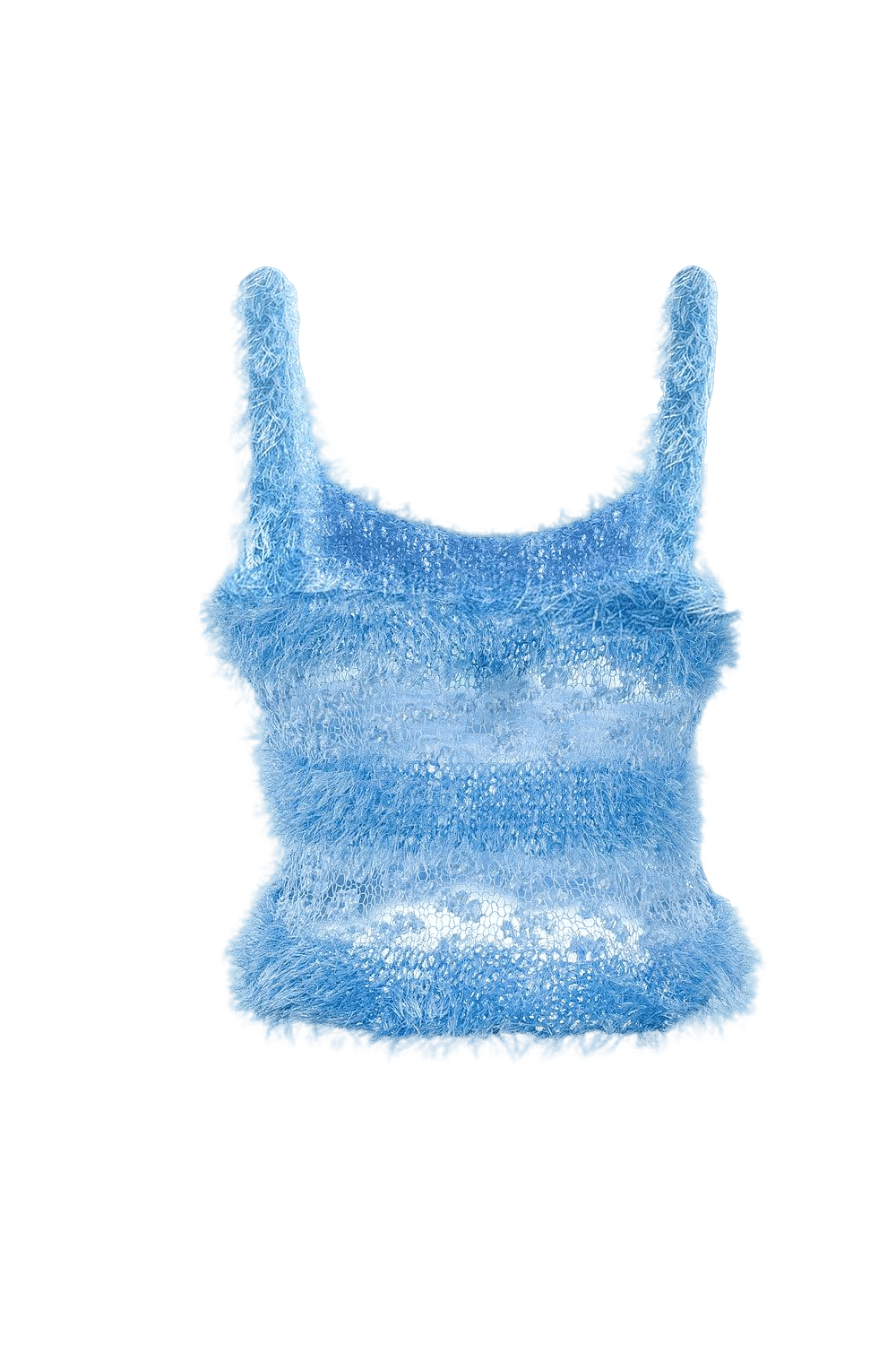 Baby Blue Handmade Knit Top made by ANDREEVA