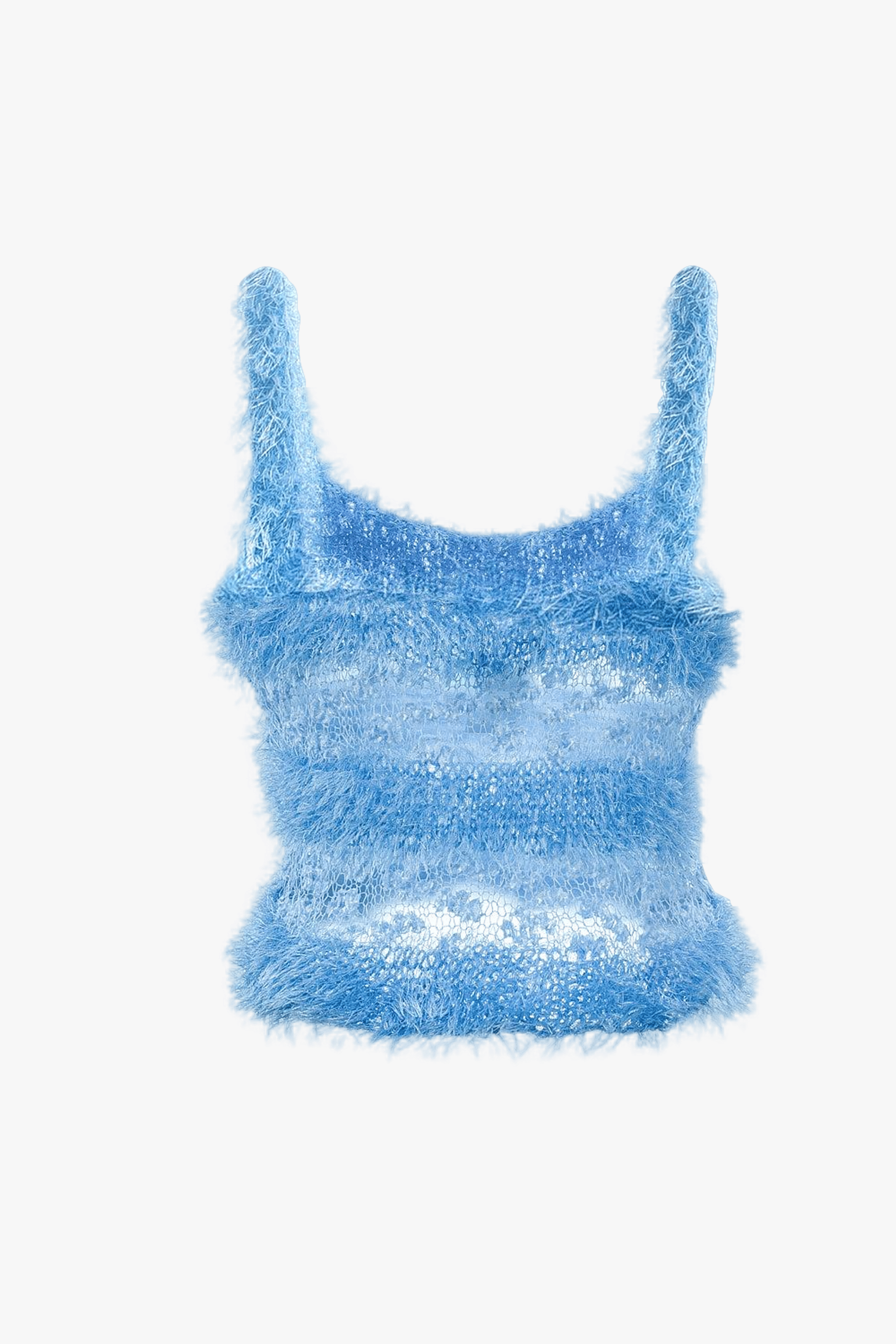 Baby Blue Handmade Knit Top made by ANDREEVA