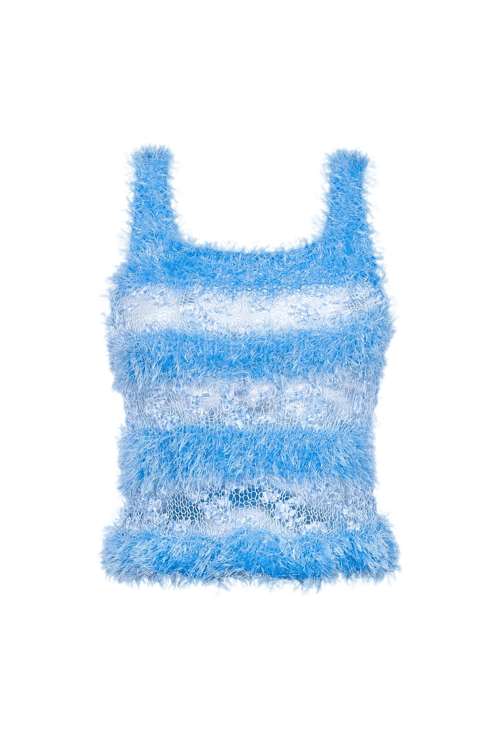 Baby Blue Handmade Knit Top made by ANDREEVA