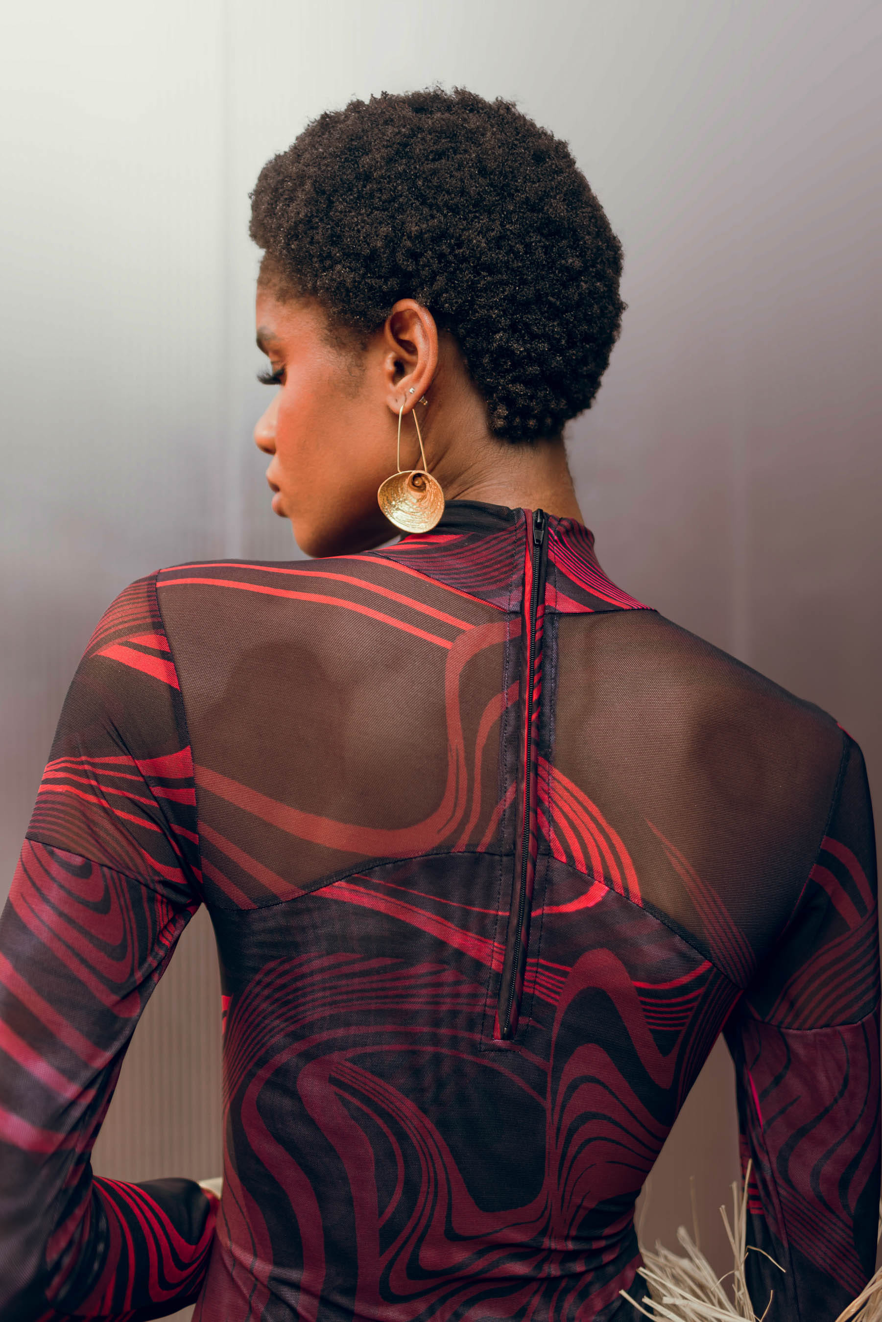 LOMA BODYSUIT - CORDA PRINT made by Andrea Iyamah