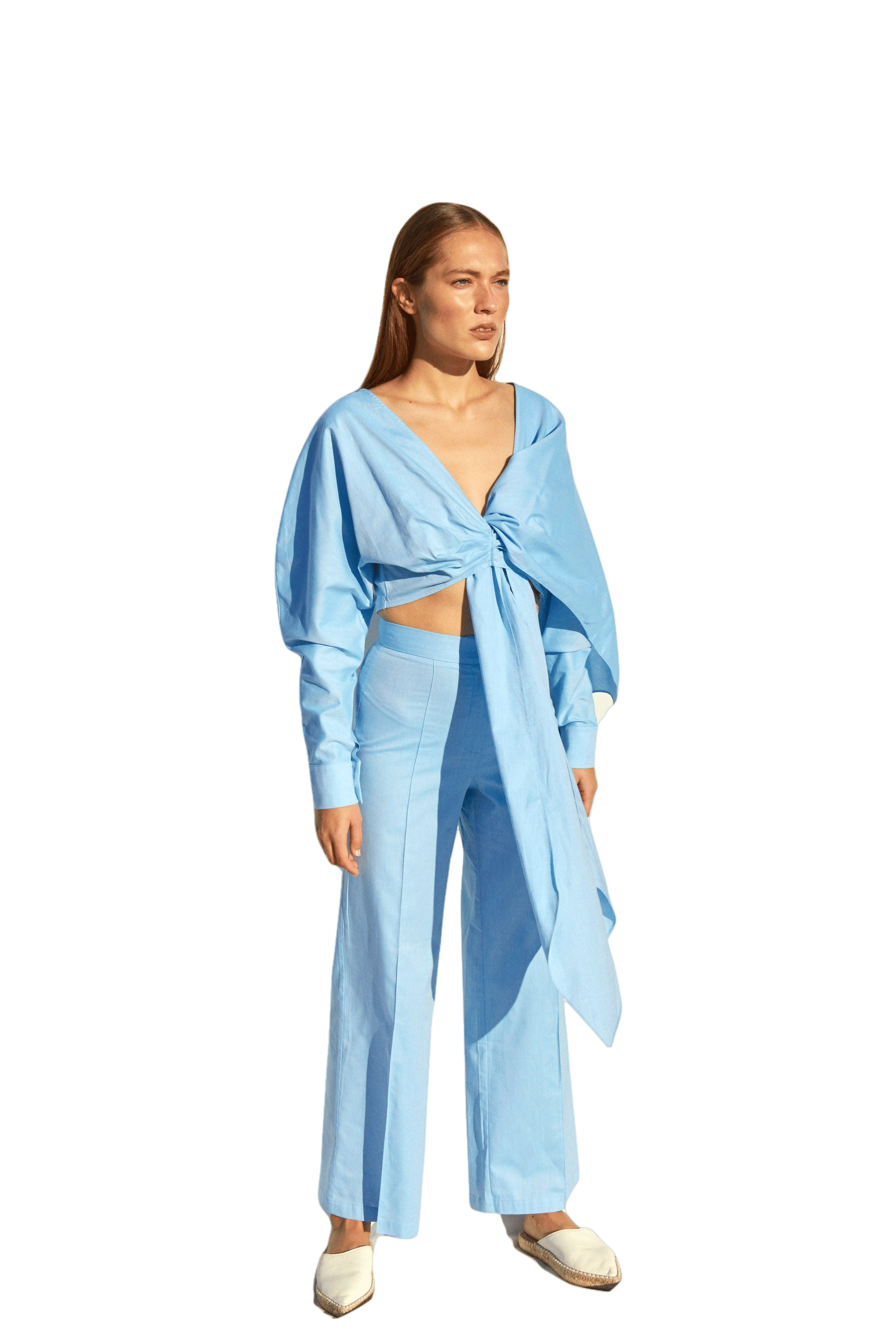 Angy Blouse in Blue in Blue made by Nazli Ceren