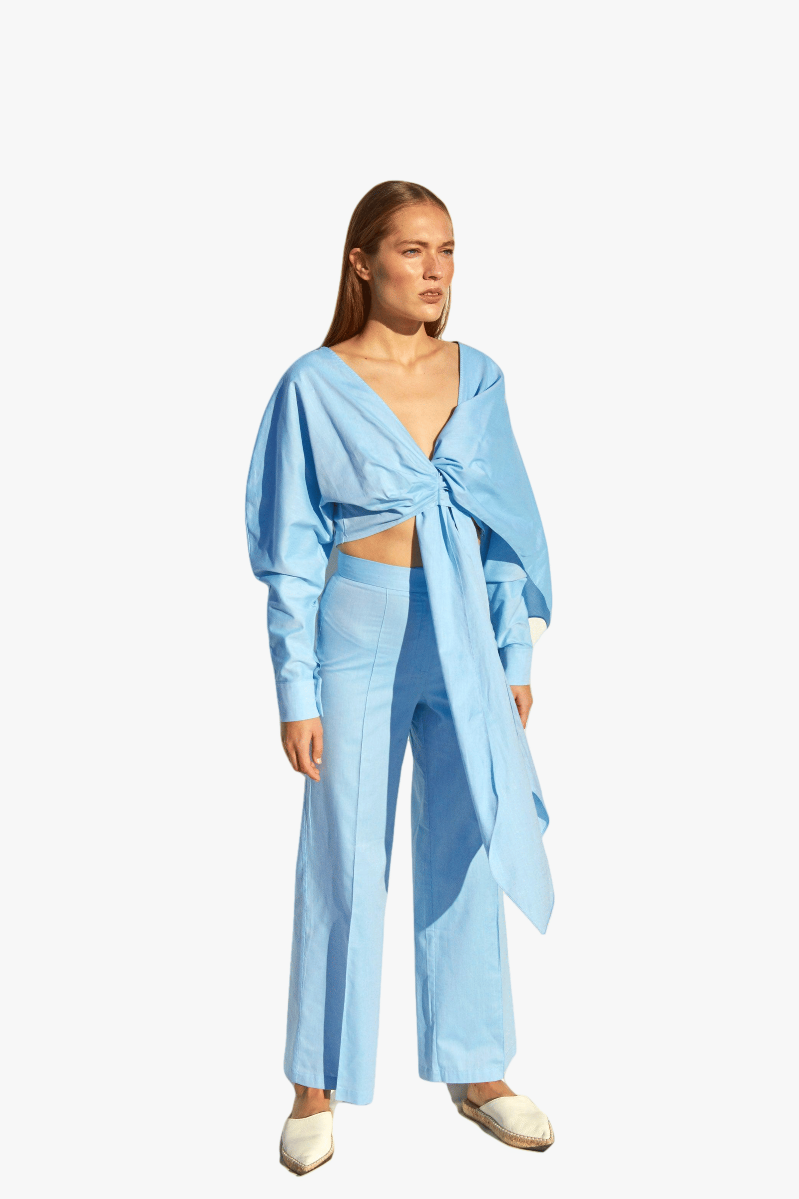 Angy Blouse in Blue in Blue made by Nazli Ceren