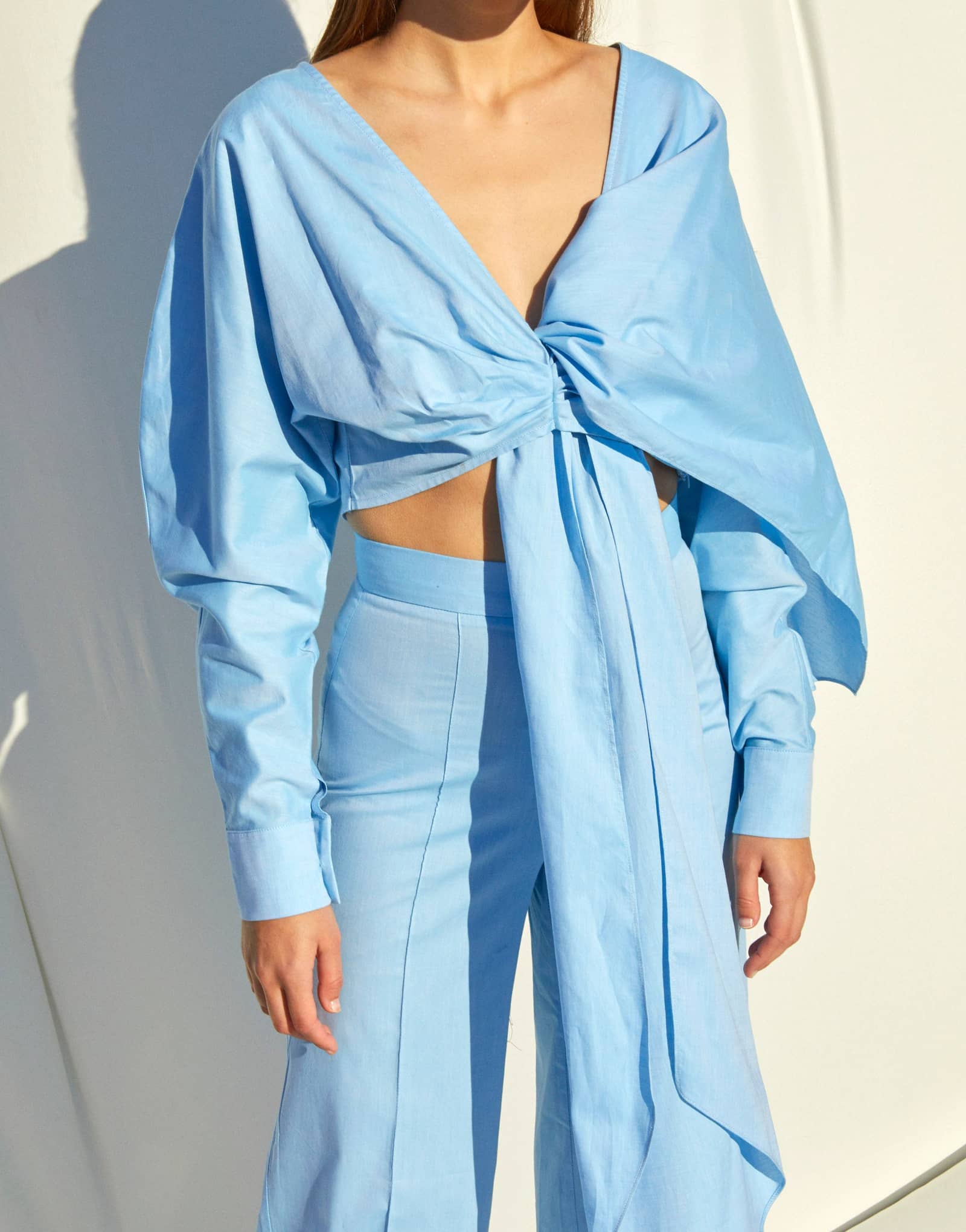 Angy Blouse in Blue in Blue made by Nazli Ceren